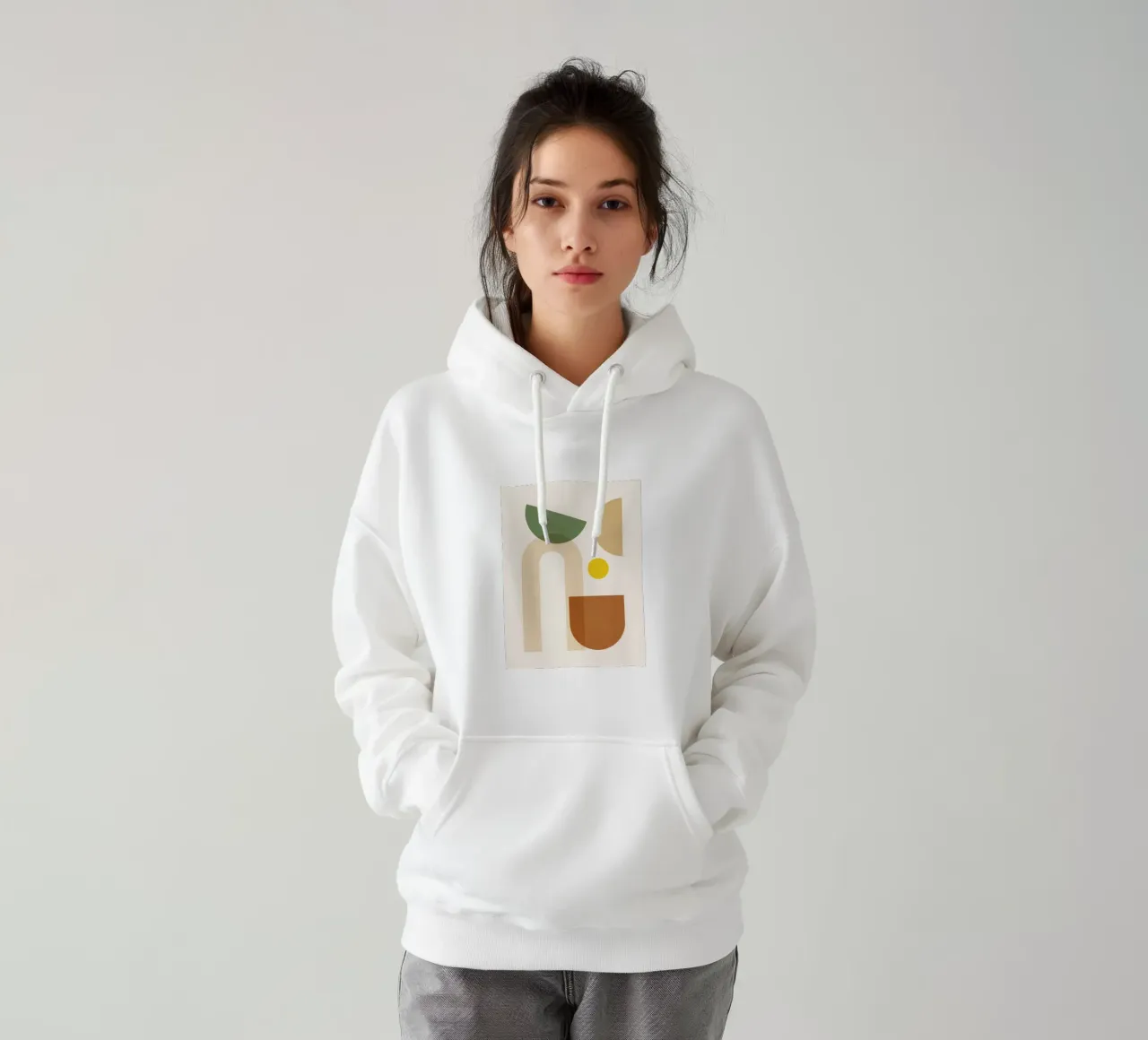 Forme astratte minimali 11 felpa con cappuccio da Gaite