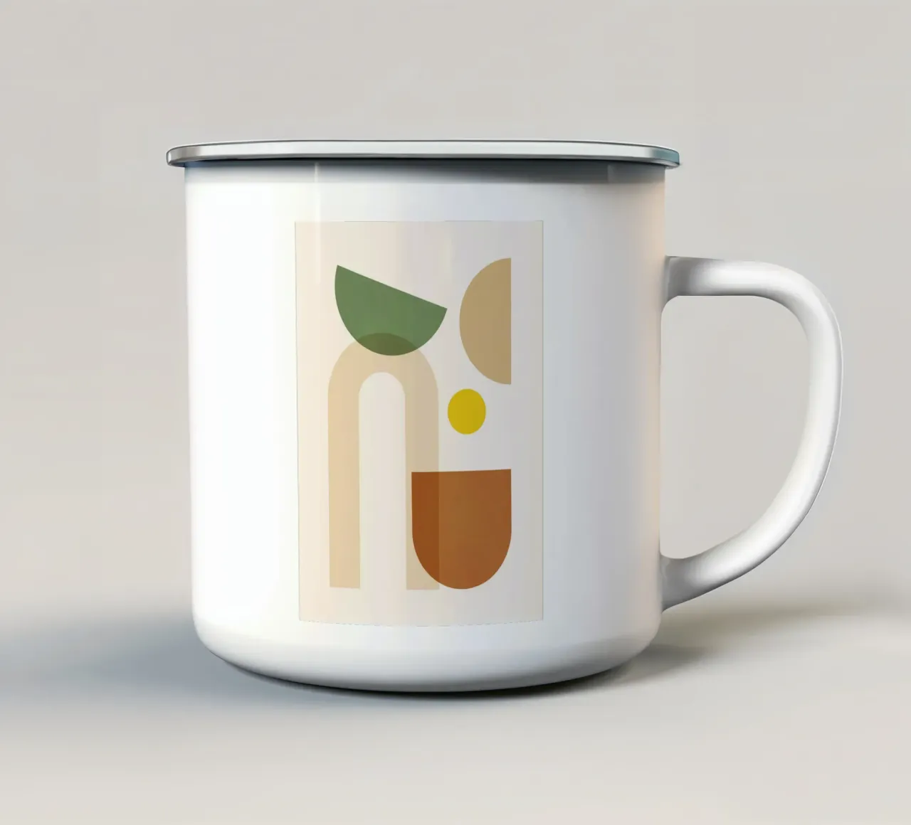 Forme astratte minimali 11 tazza in smalto da Gaite