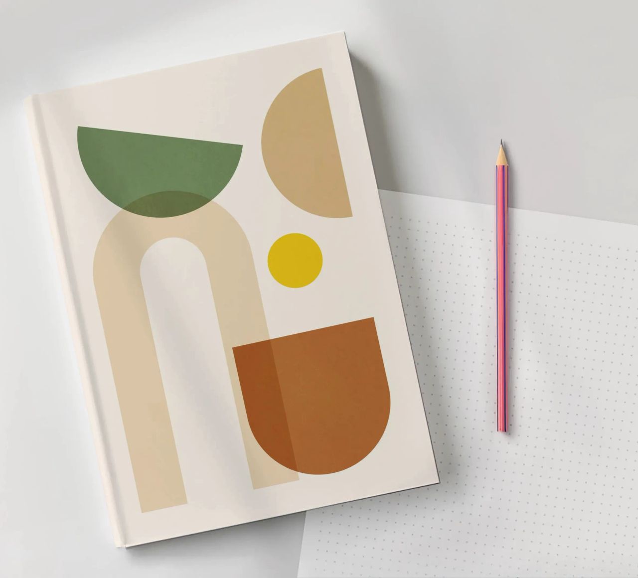 Minimal Abstract Shapes 11 notebook by Gaite