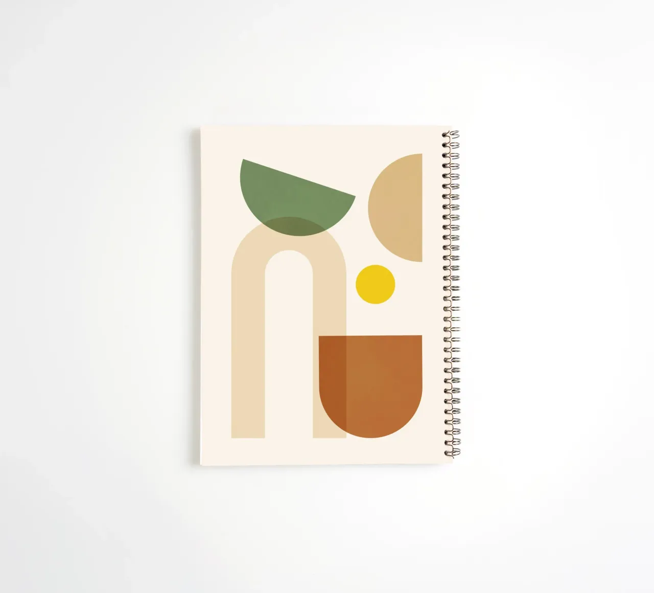 Minimal Abstract Shapes 11 spiral notebook by Gaite