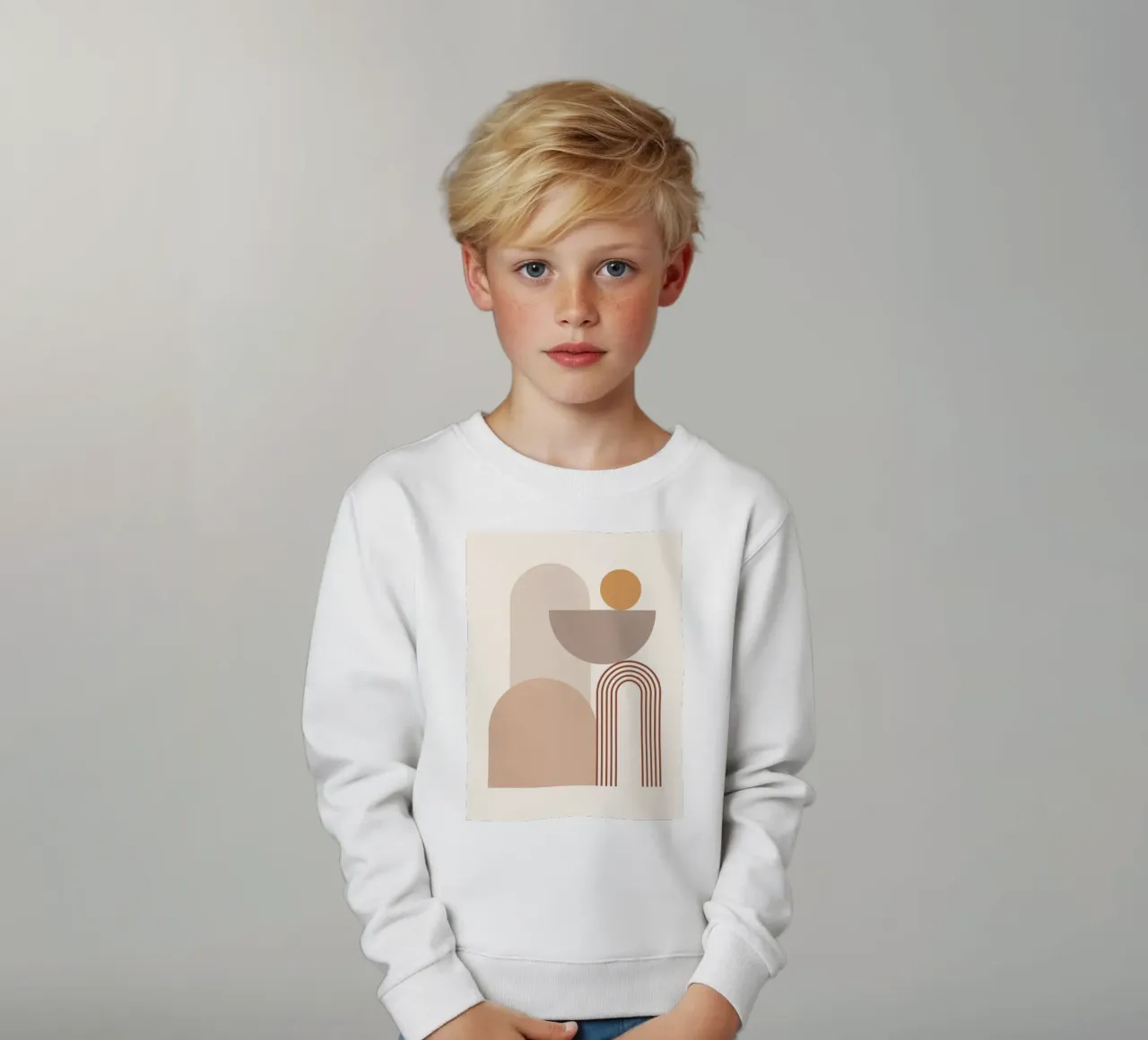 Minimale abstrakte Formen 12 Kinder Sweatshirt von Gaite