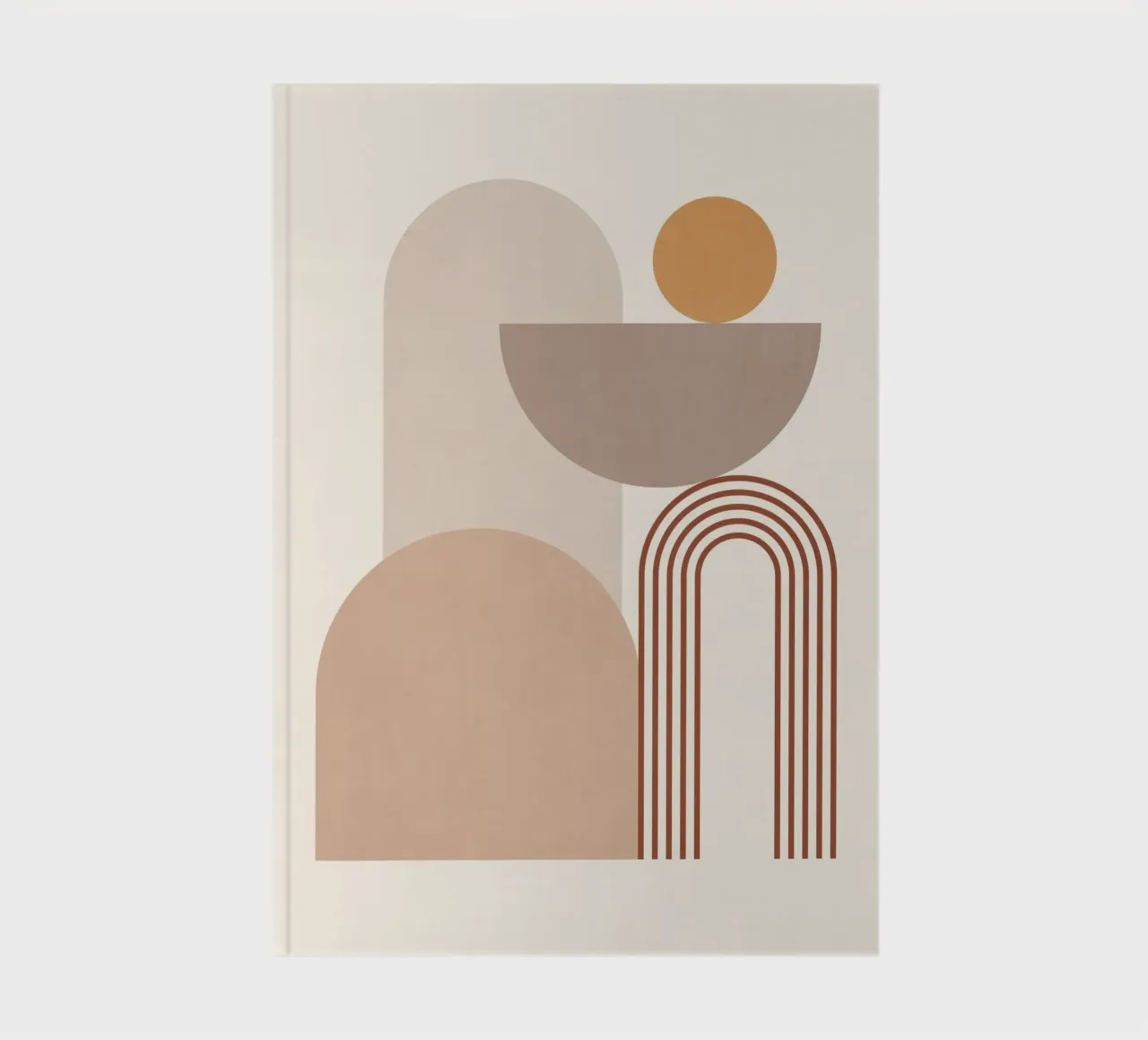 Minimal Abstract Shapes 12 notebook by Gaite