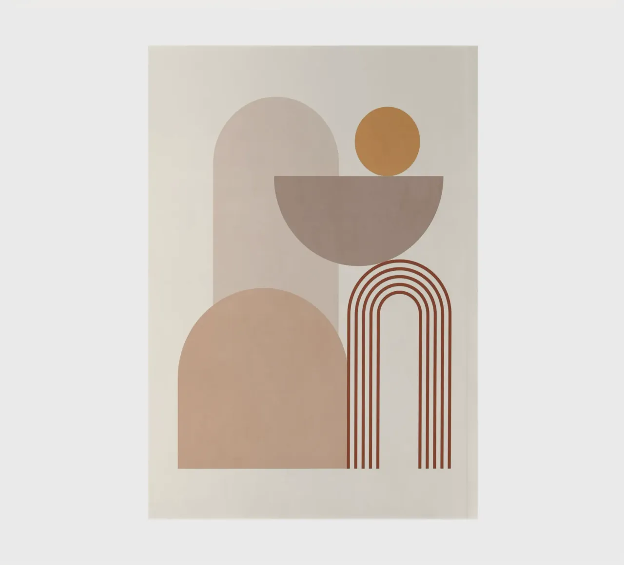 Minimal Abstract Shapes 12 notebook by Gaite