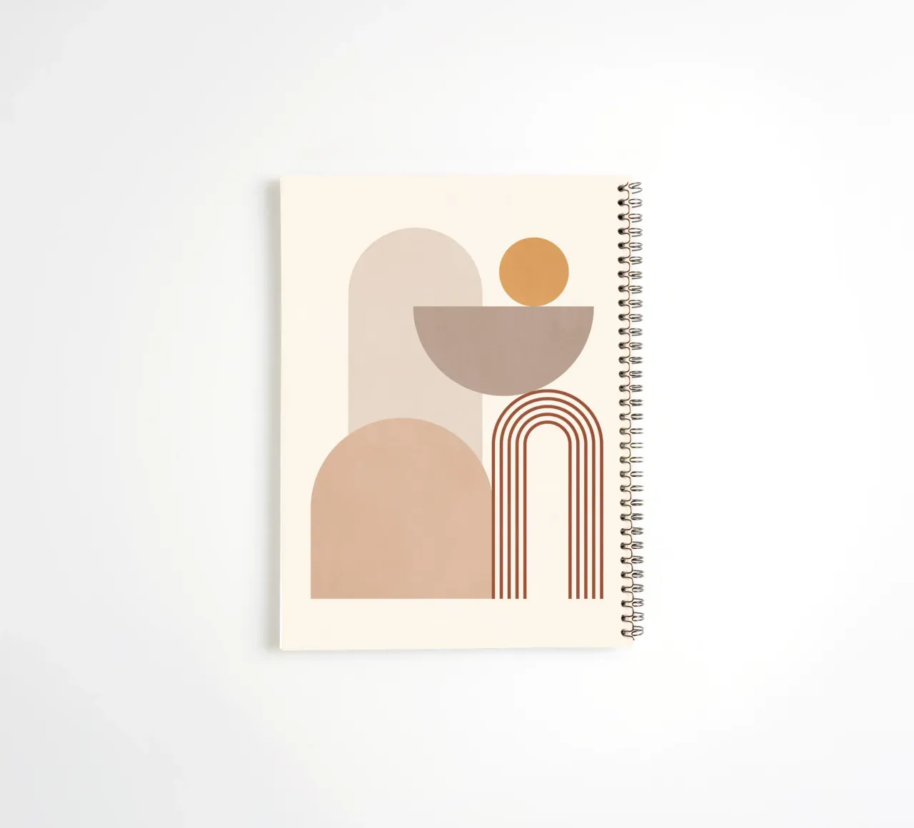Minimal Abstract Shapes 12 spiral notebook by Gaite