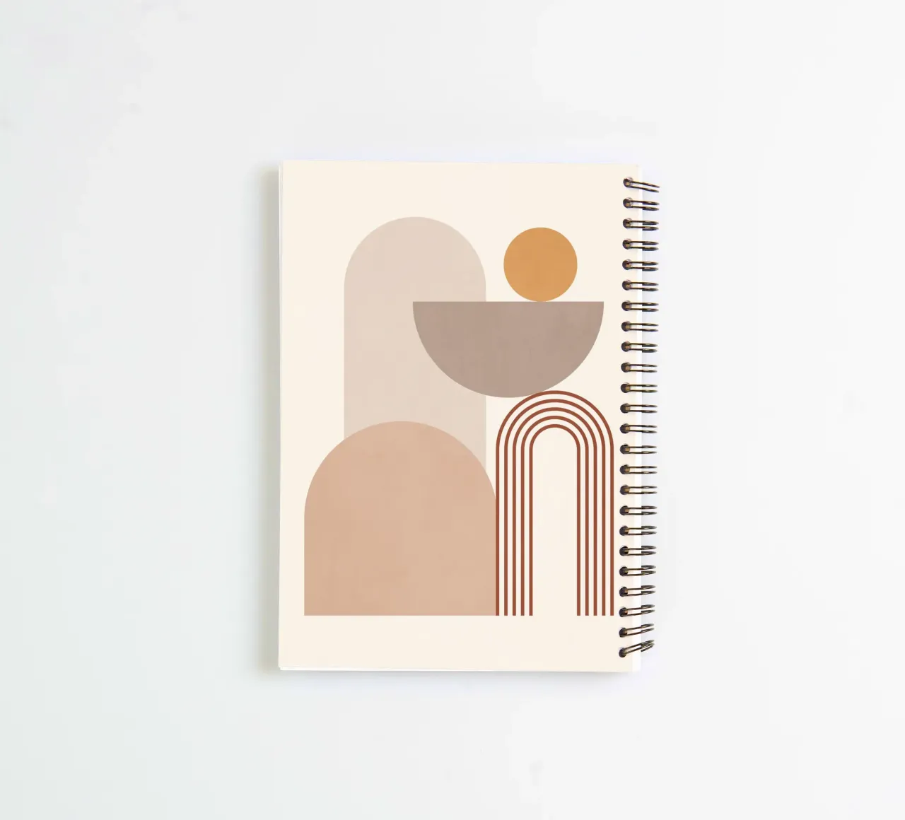 Minimal Abstract Shapes 12 spiral notebook by Gaite