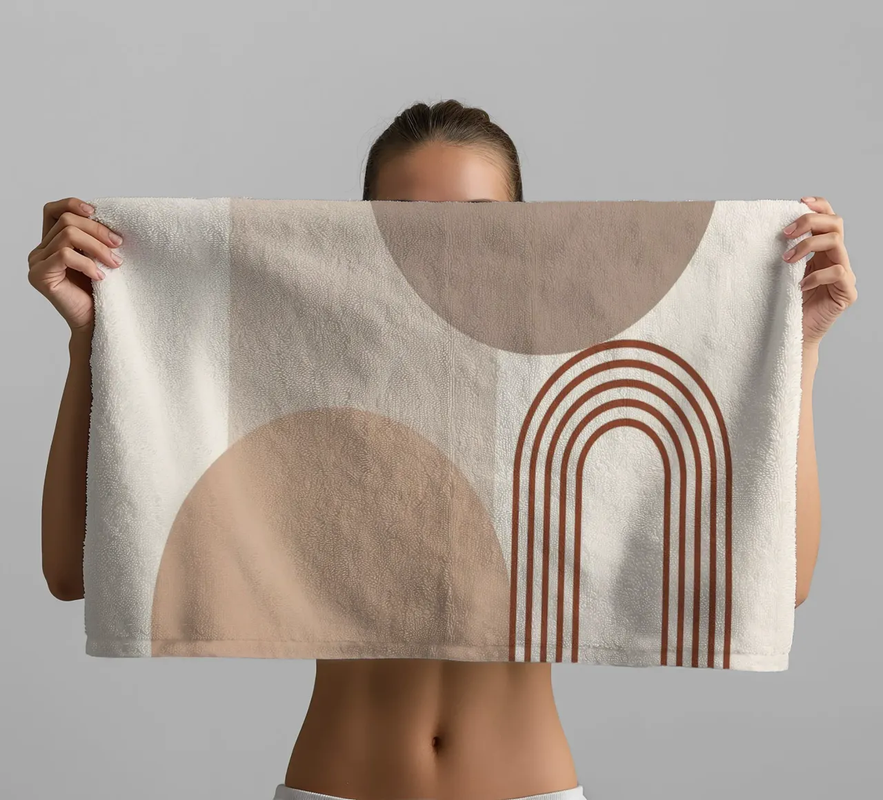 Minimal Abstract Shapes 12 towel by Gaite