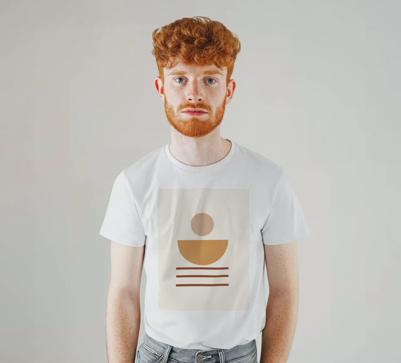 Minimal Abstract Shapes 14 t-shirt by Gaite