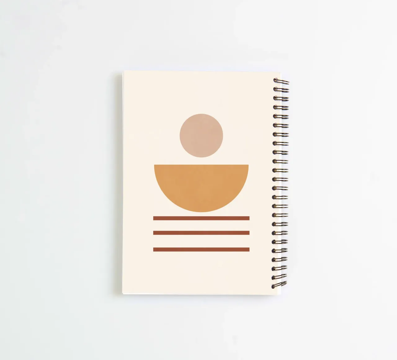 Minimal Abstract Shapes 14 spiral notebook by Gaite