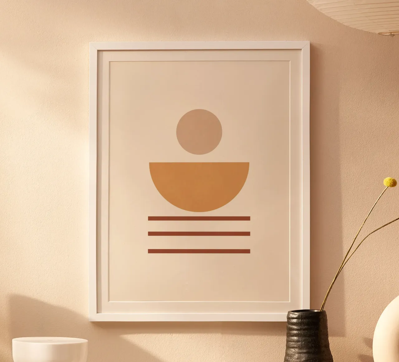 Forme astratte minimali 14 poster con telaio in plastica da Gaite