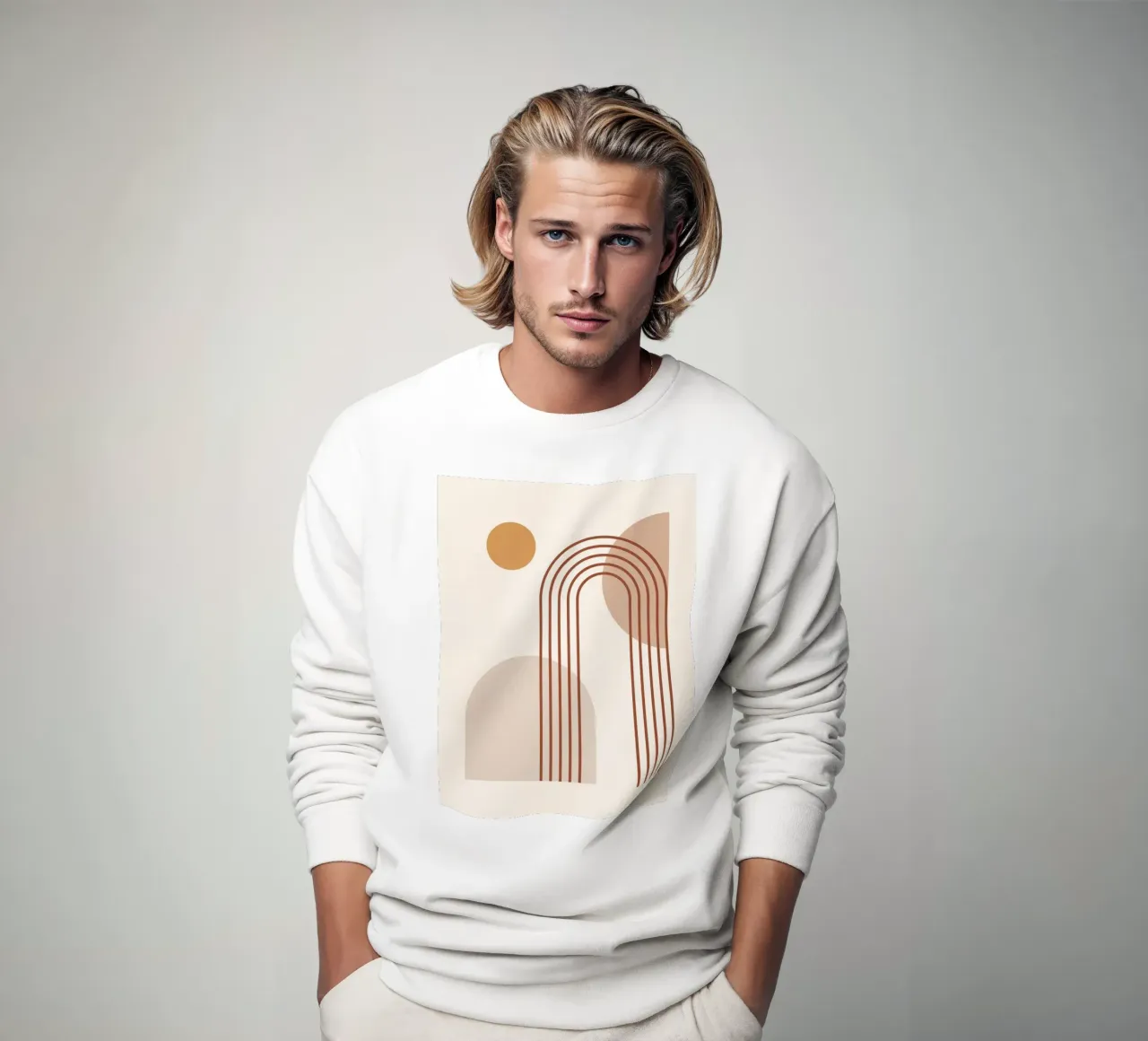 Formas abstractas mínimas 15 sudadera de Gaite