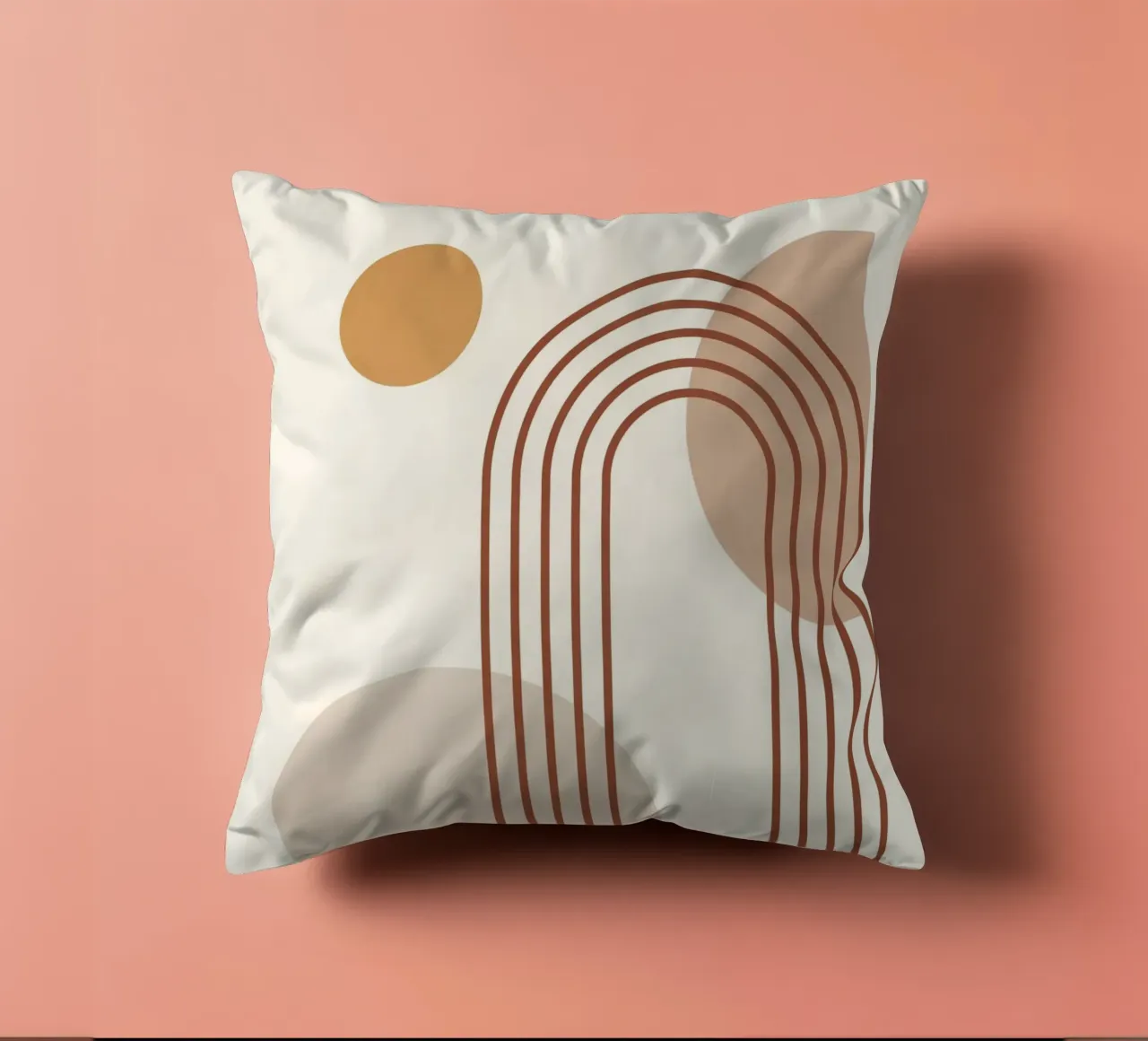 Minimal Abstract Shapes 15 decorative cushion by Gaite