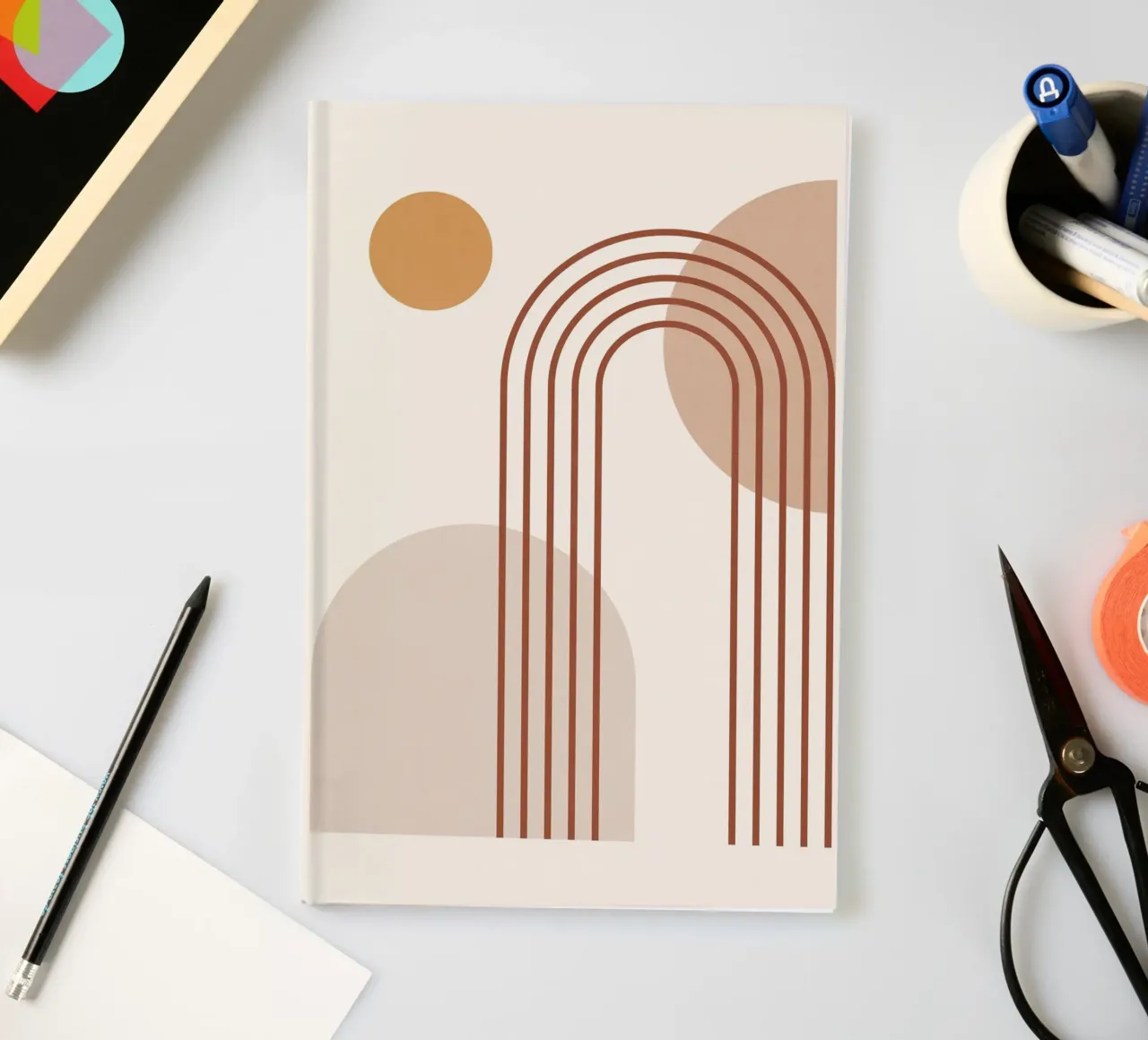 Minimal Abstract Shapes 15 notebook by Gaite