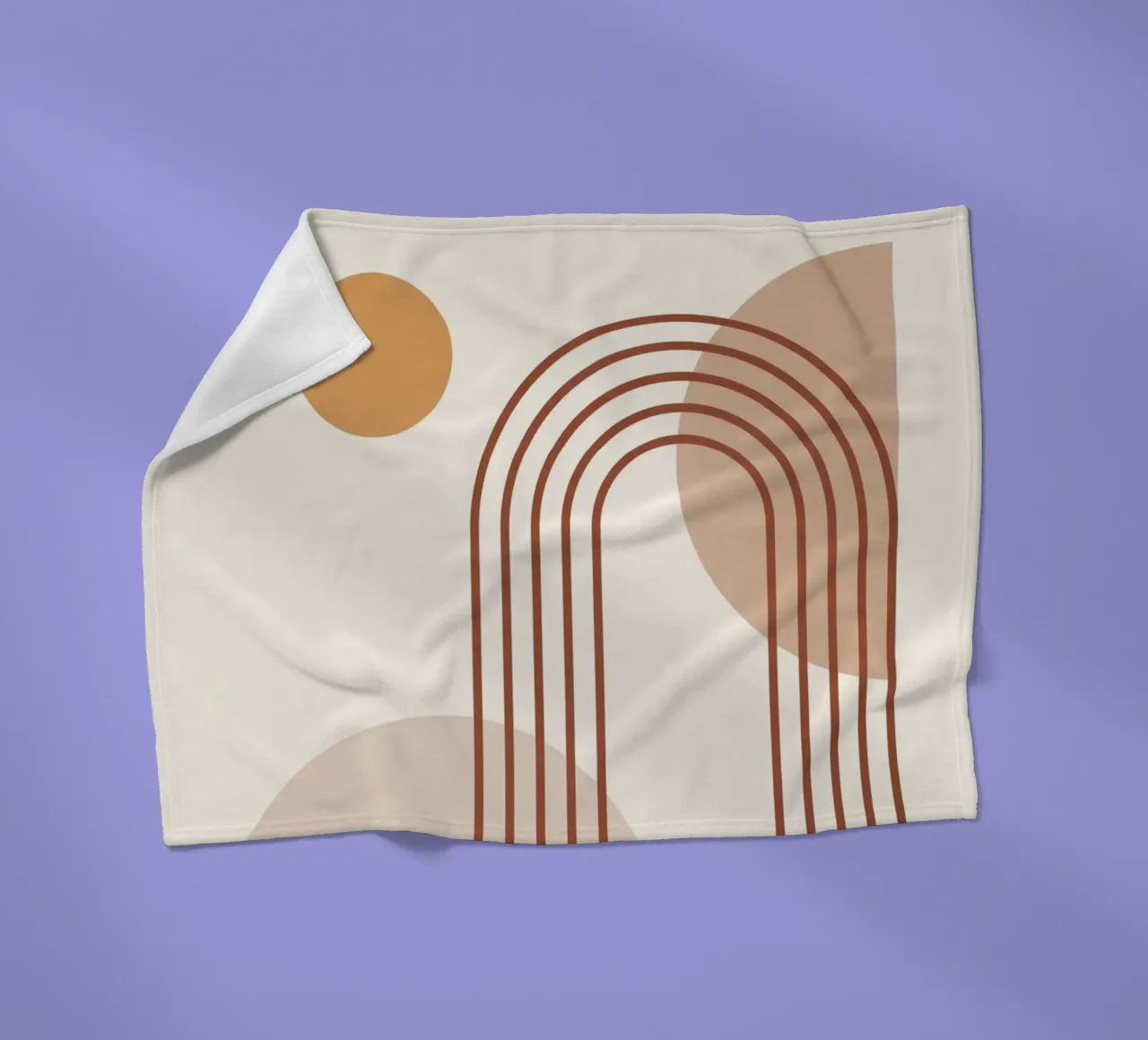 Minimal Abstract Shapes 15 fleece blanket by Gaite