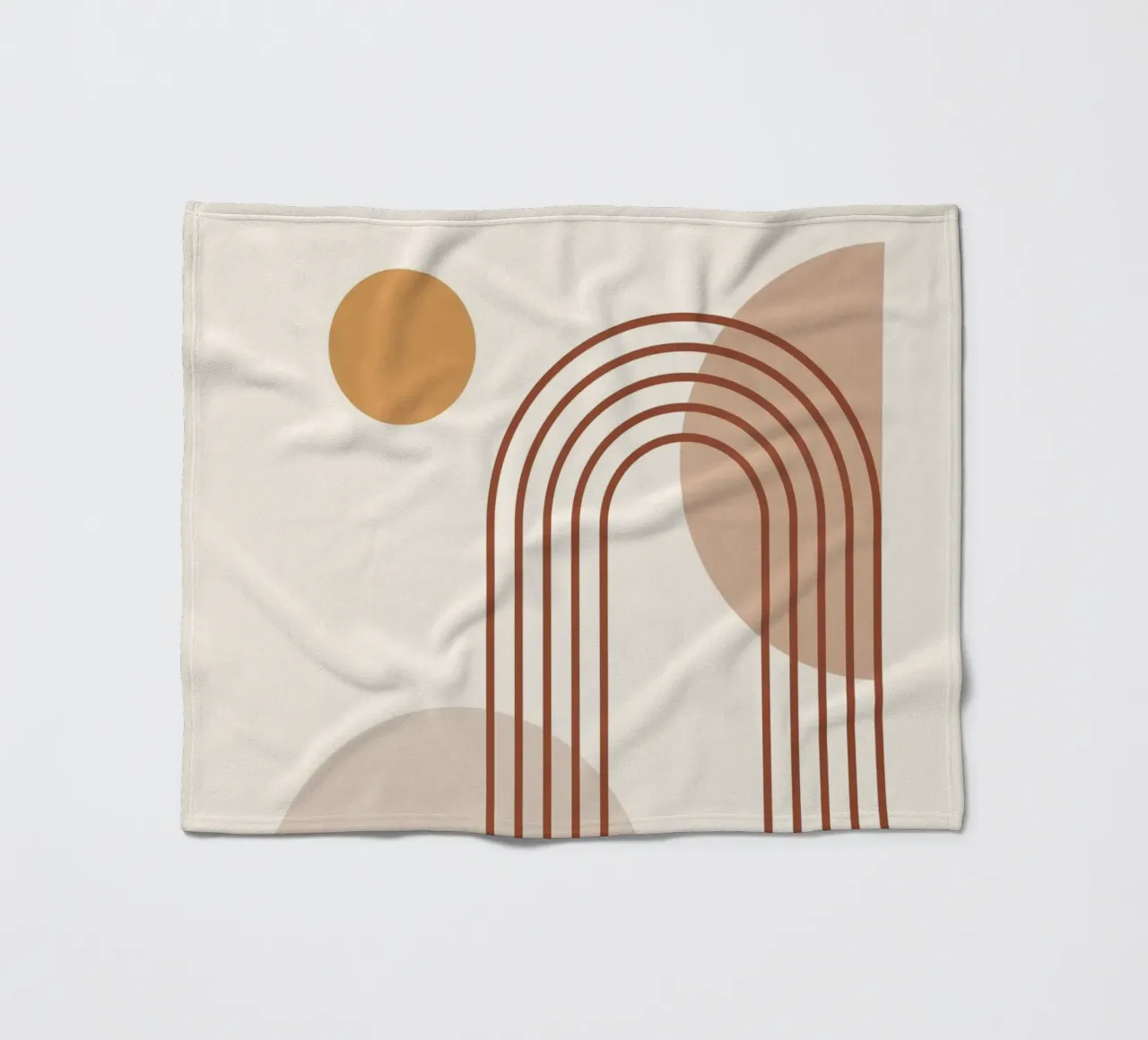 Minimal Abstract Shapes 15 fleece blanket by Gaite