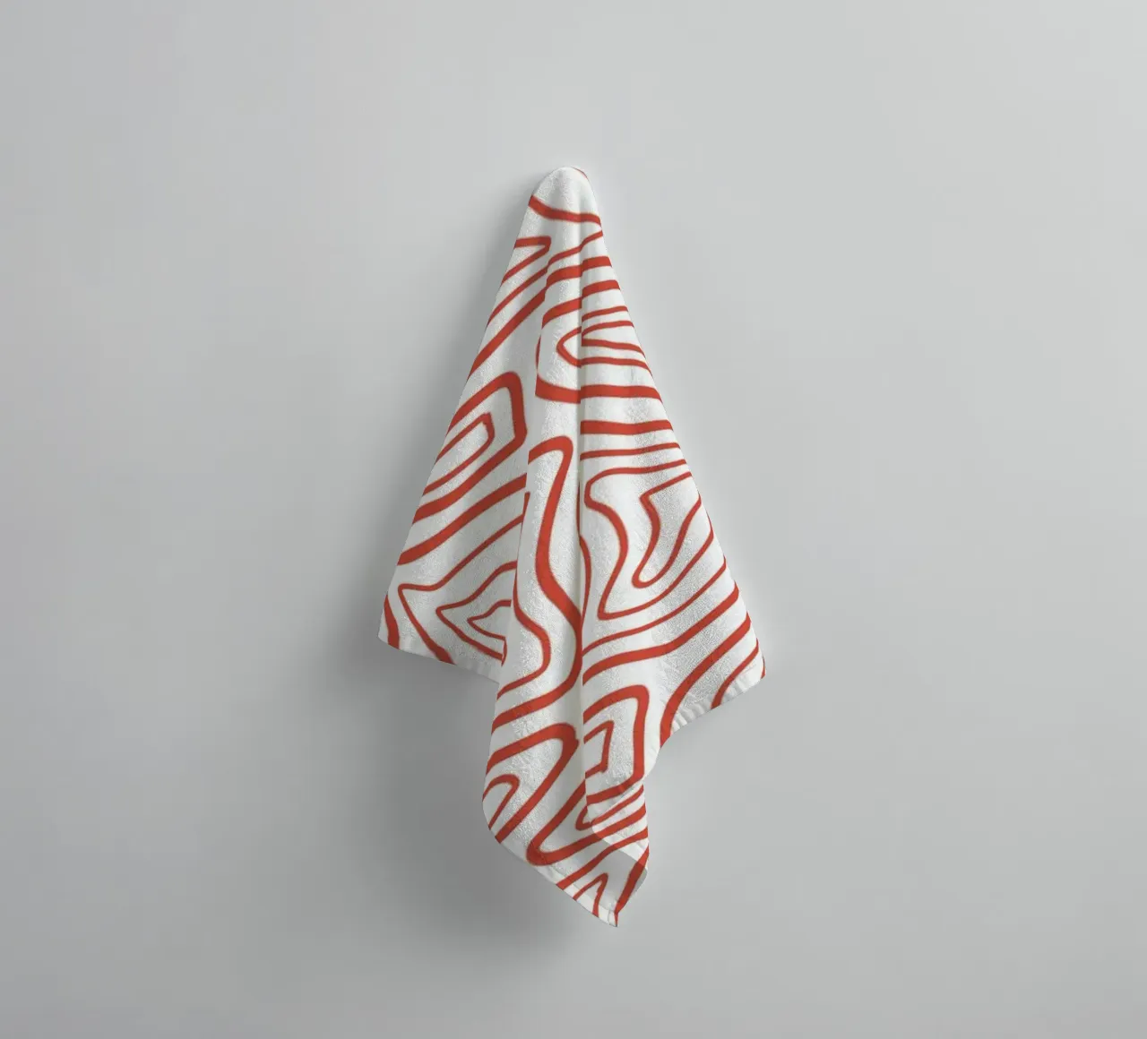 Abstract Line Motif towel by MODERN NUANCE