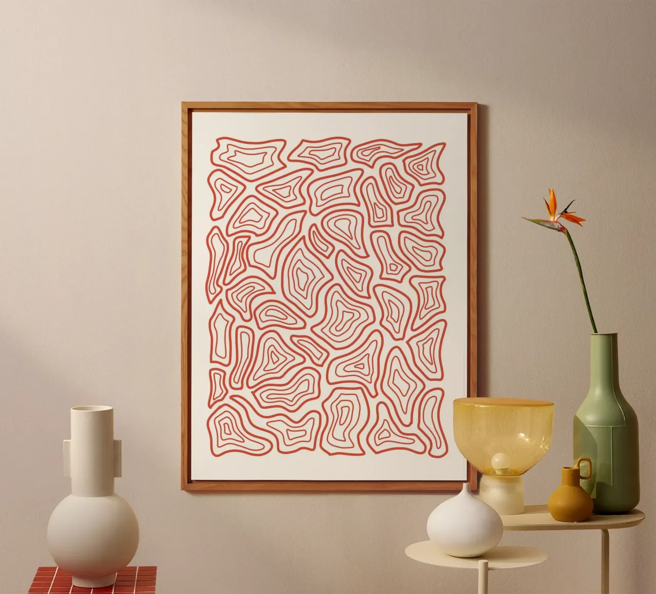 Abstract Line Motif alu-dibond by MODERN NUANCE