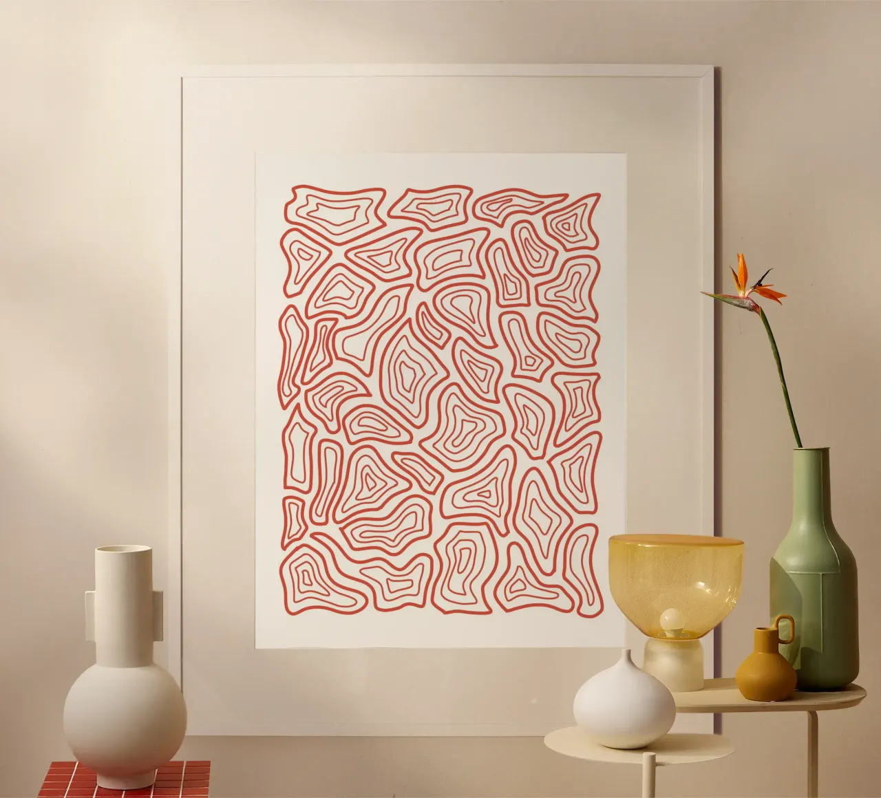 Abstract Line Motif hahnemühle by MODERN NUANCE
