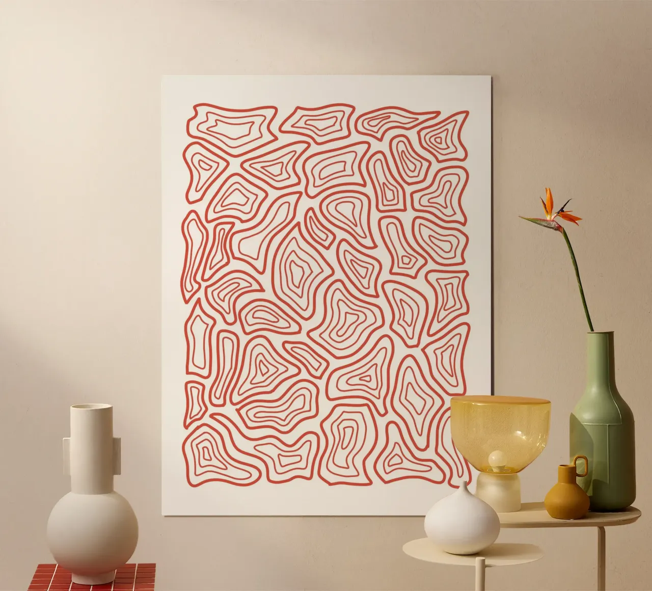 Abstract Line Motif hahnemühle by MODERN NUANCE