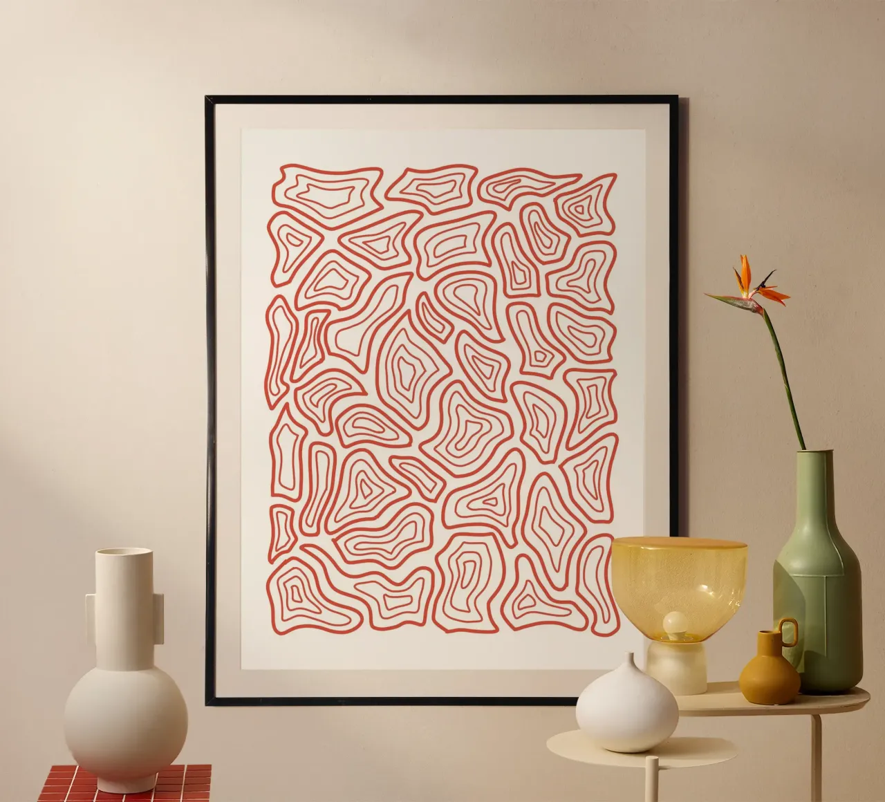 Abstract Line Motif hahnemühle by MODERN NUANCE
