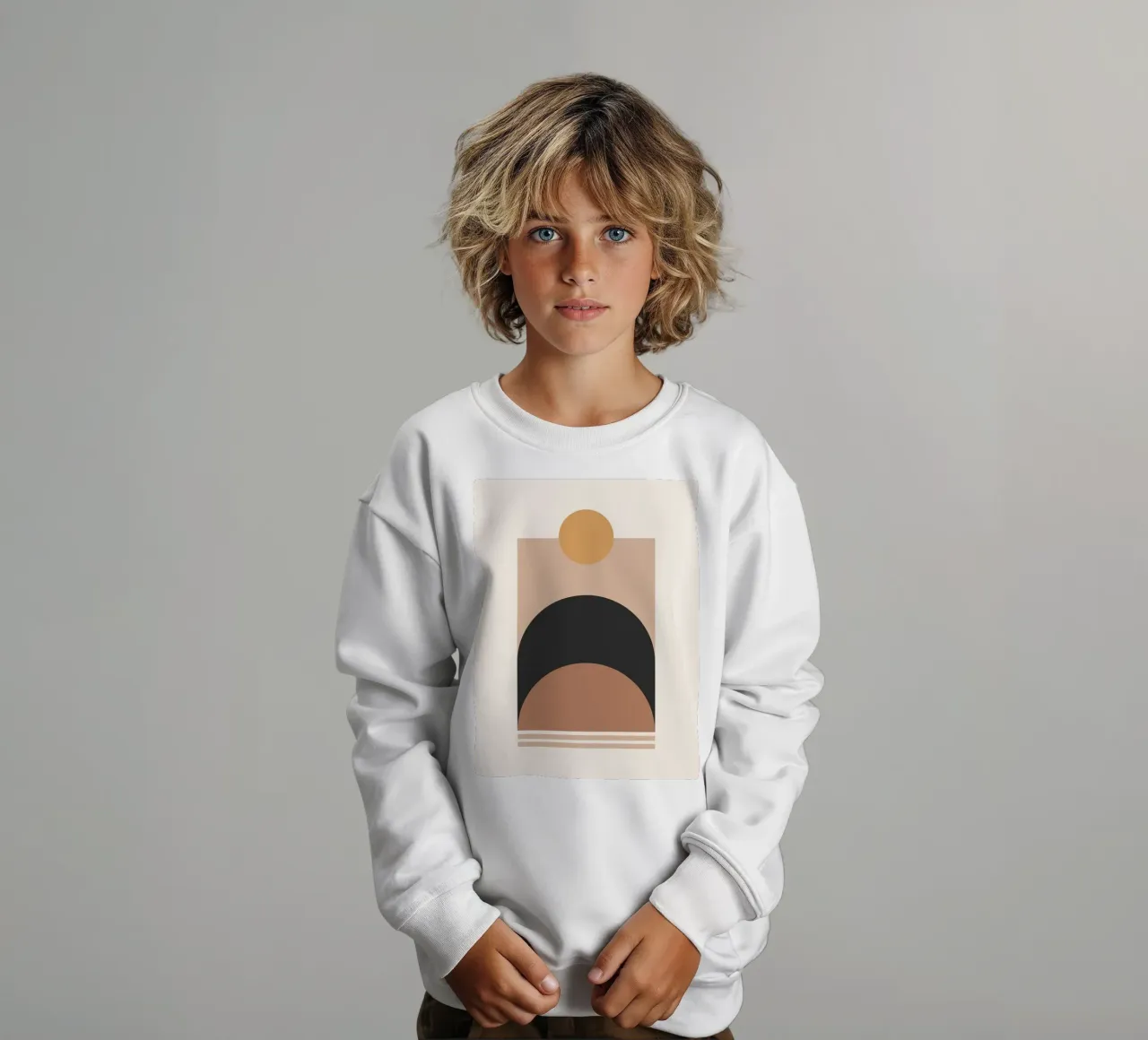 Forme astratte minimali 17 felpa bambino da Gaite
