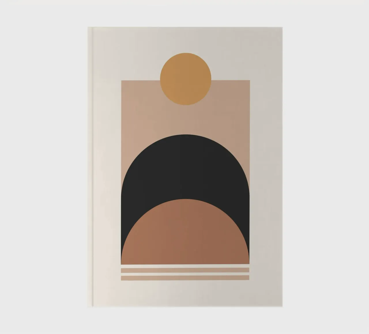 Minimal Abstract Shapes 17 notebook by Gaite