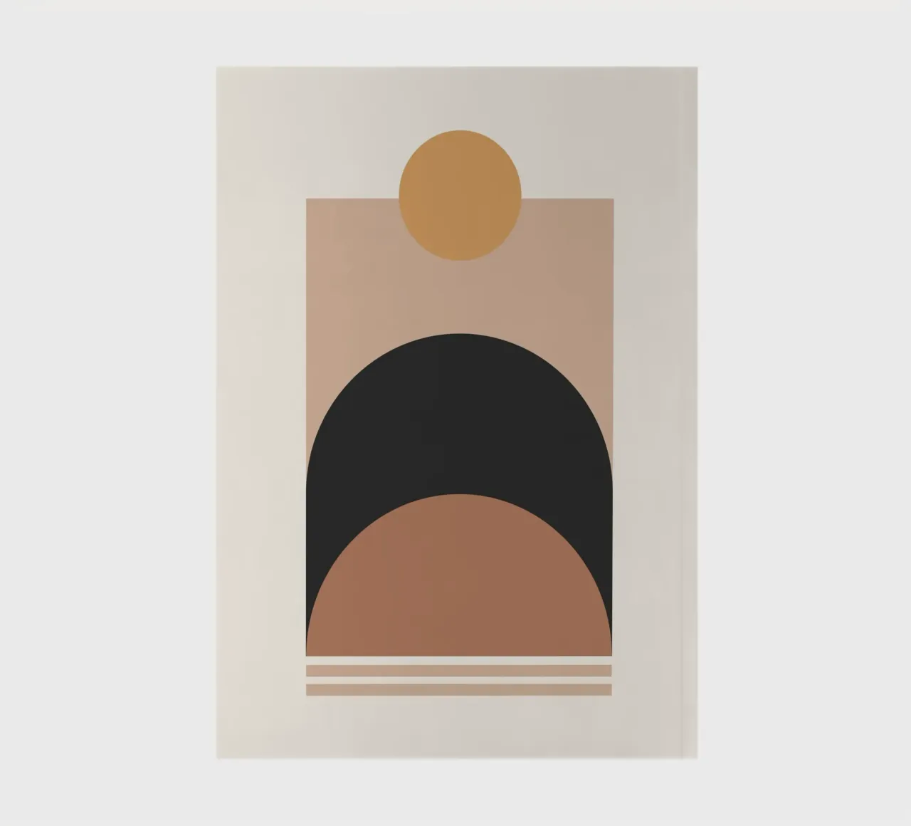Minimal Abstract Shapes 17 notebook by Gaite