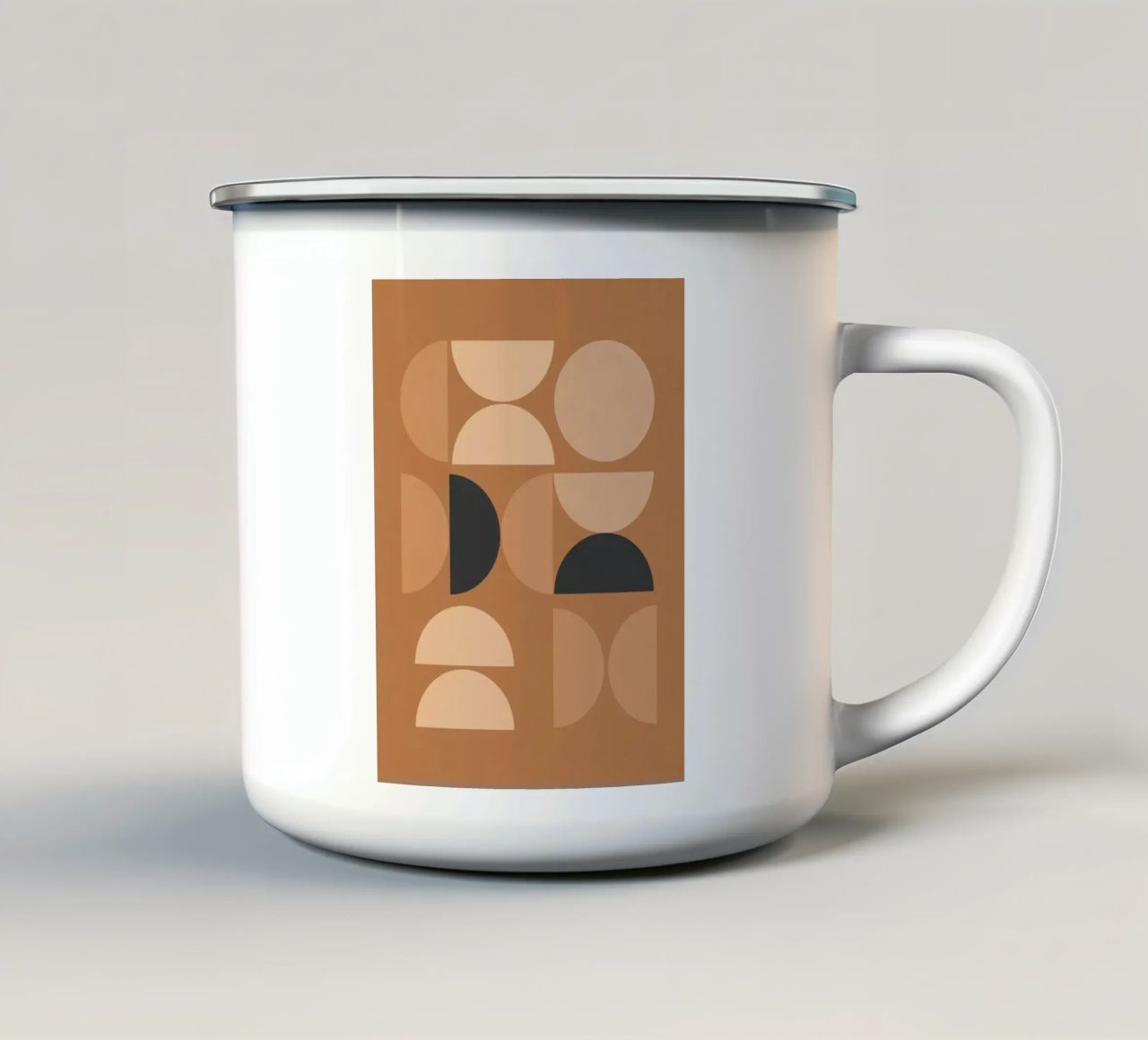 Forme astratte minimali 18 tazza in smalto da Gaite