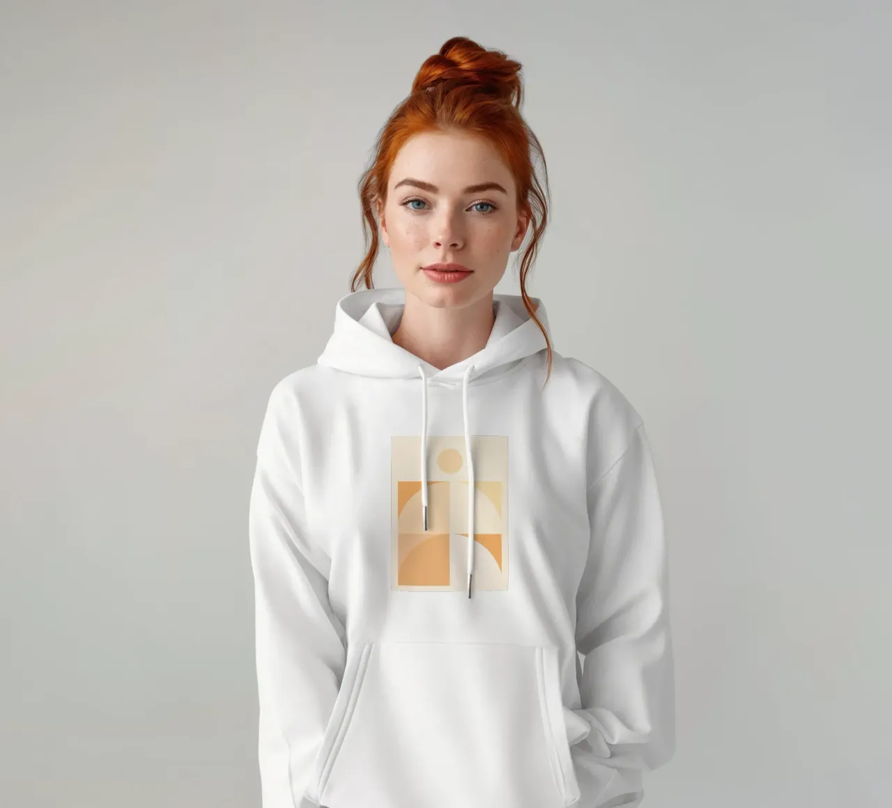 Forme astratte minimali 19 felpa con cappuccio da Gaite