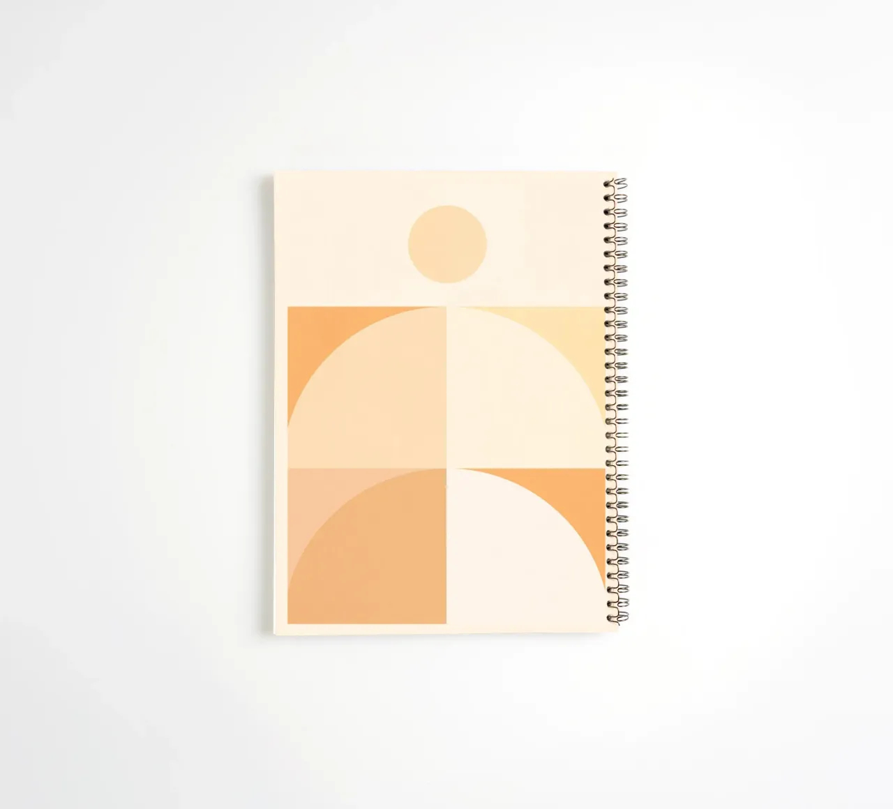 Minimal Abstract Shapes 19 spiral notebook by Gaite