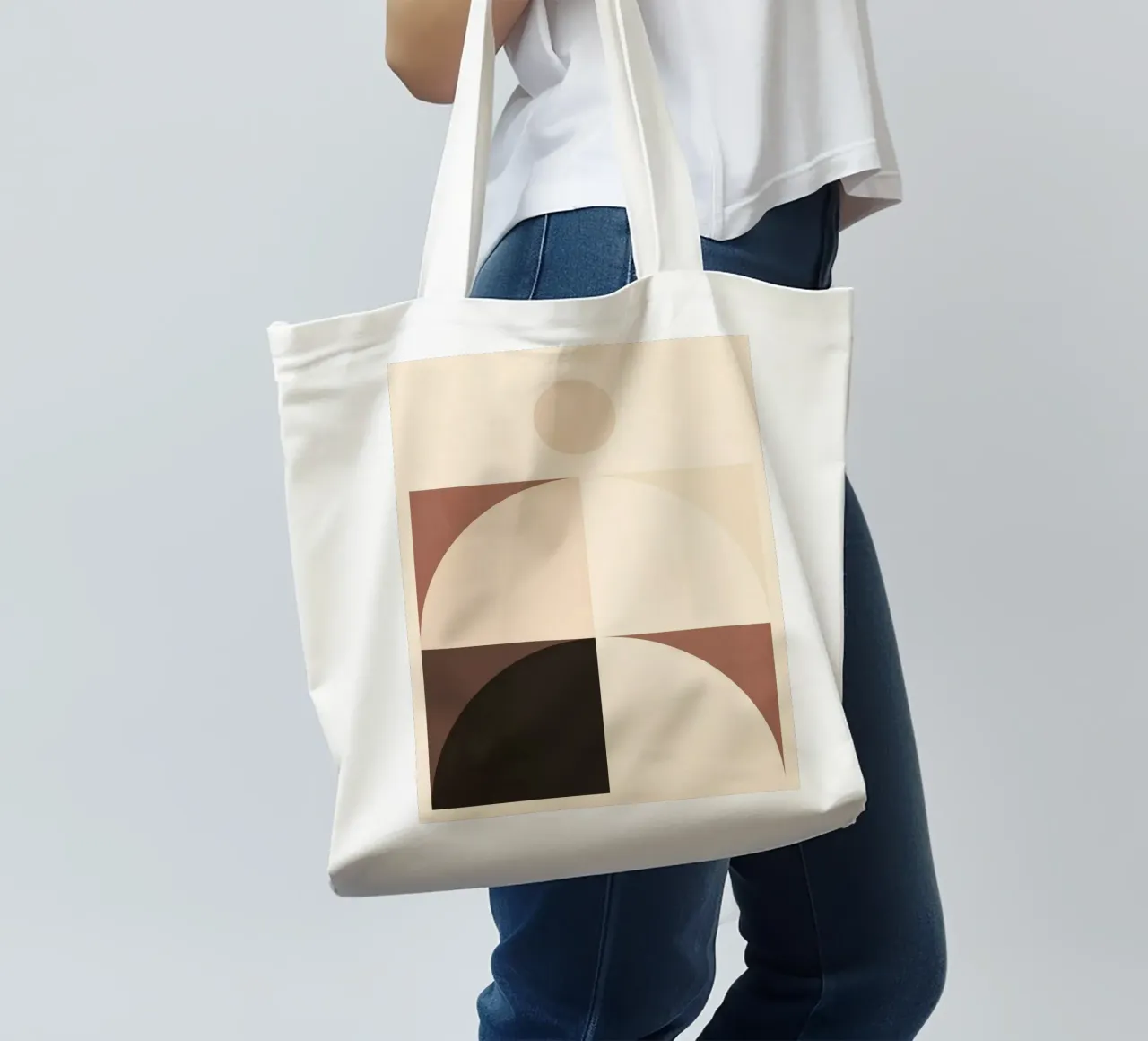 Forme astratte minimali 20 borsa in juta da Gaite