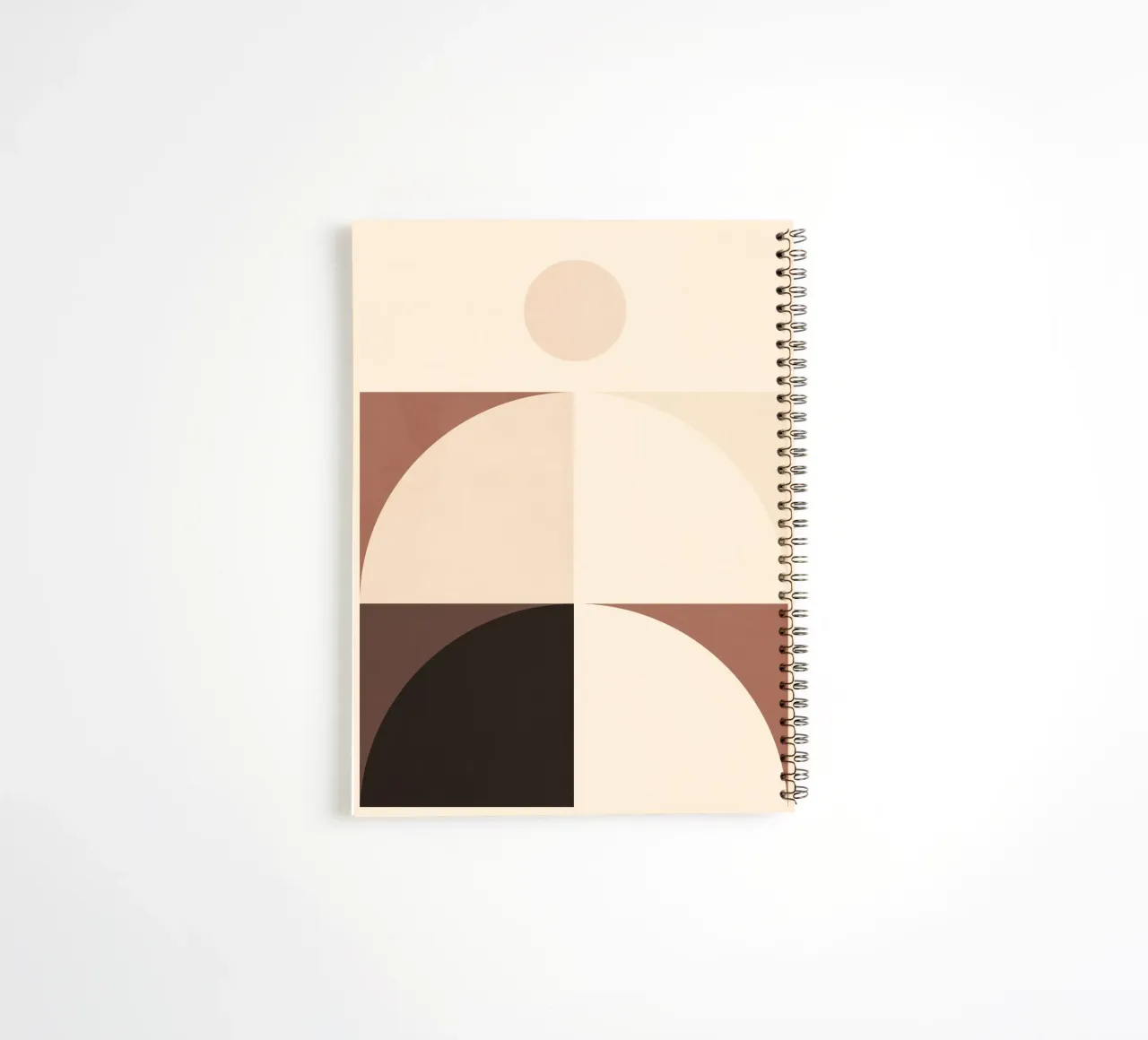 Minimal Abstract Shapes 20 spiral notebook by Gaite