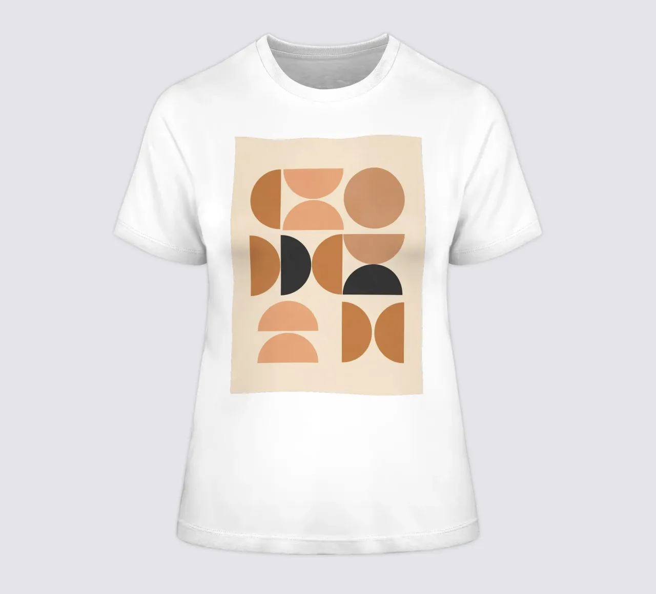 Minimal Abstract Shapes 21 women's fitted t-shirt by Gaite