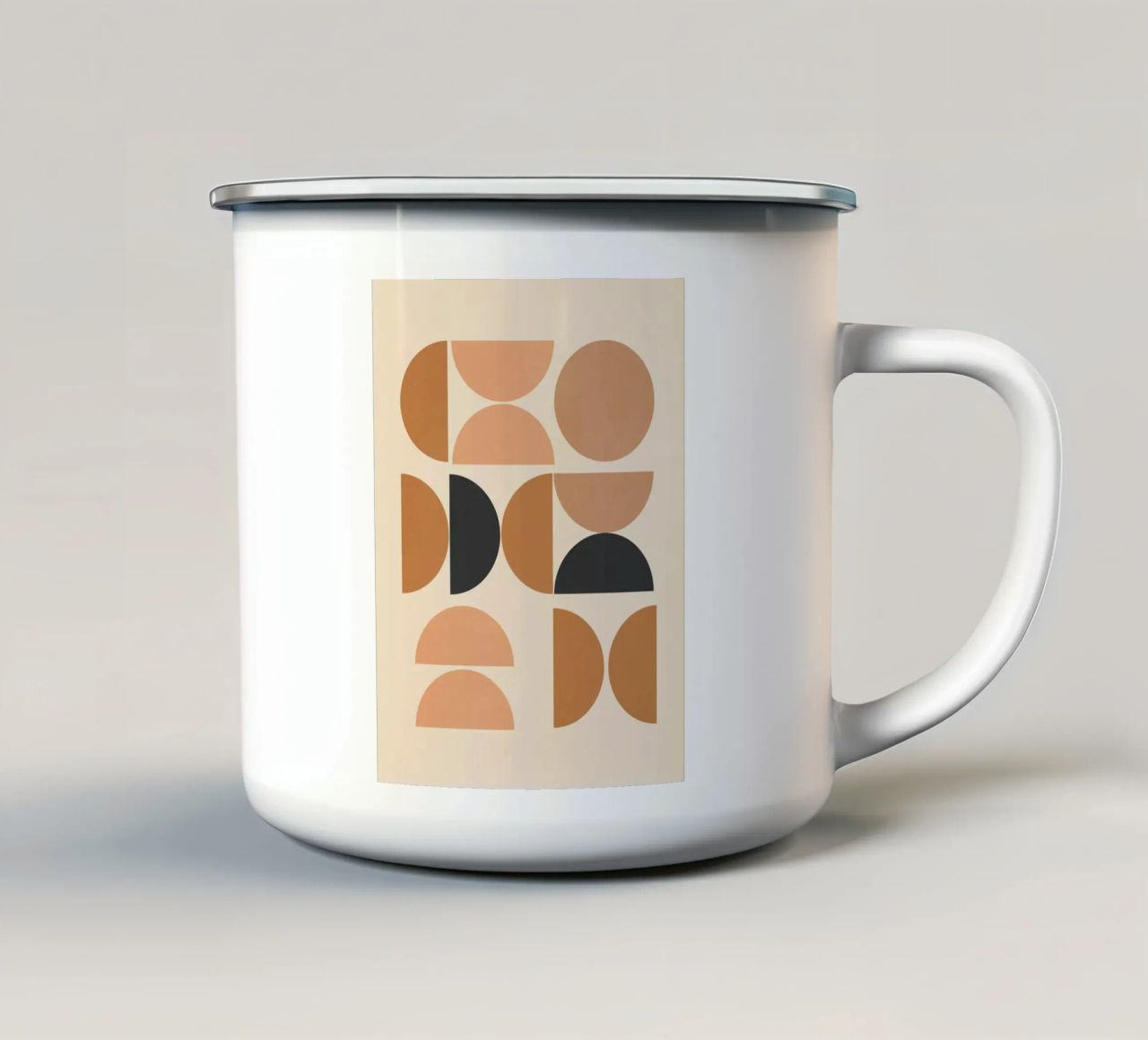 Forme astratte minimali 21 tazza in smalto da Gaite