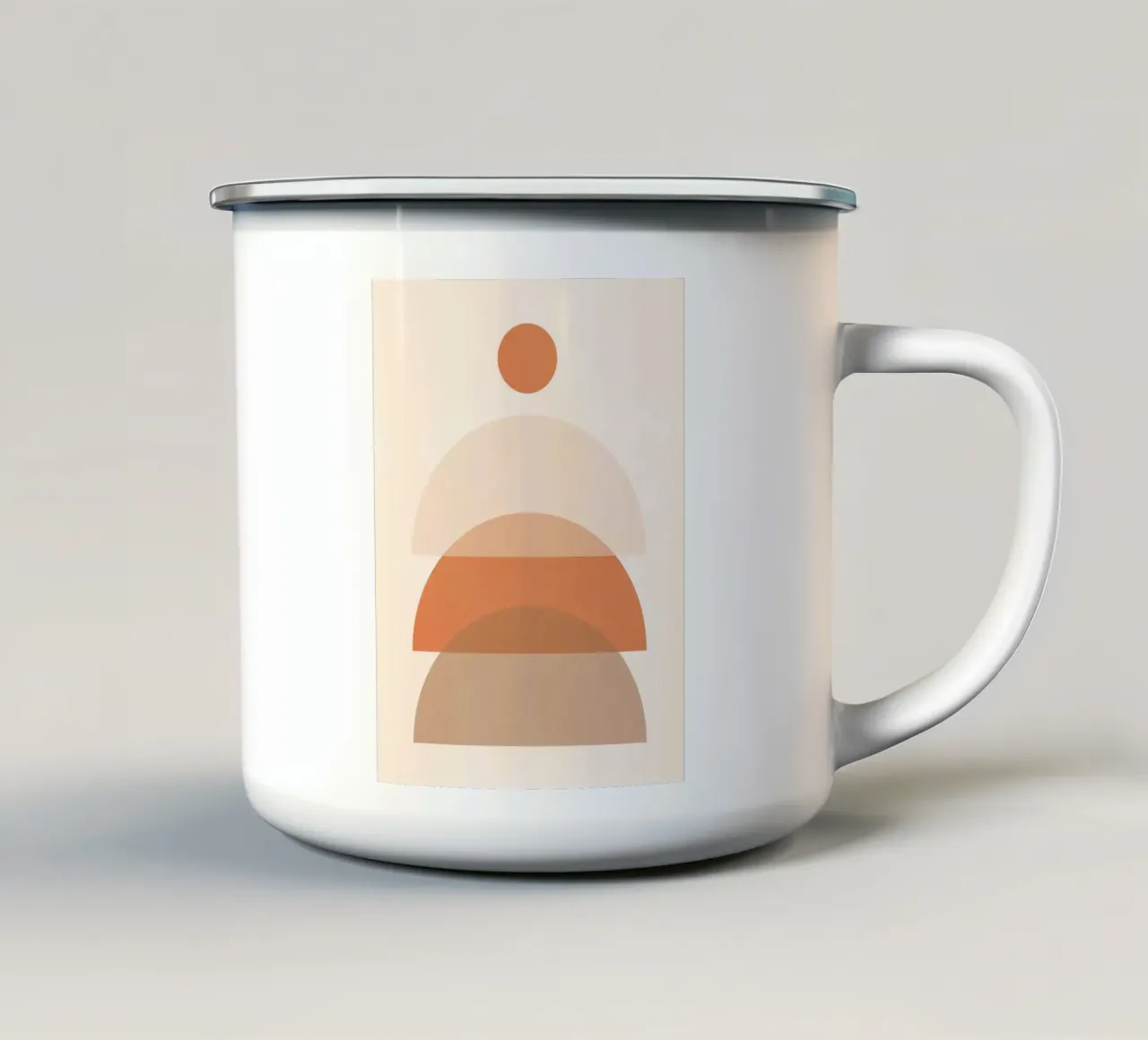 Formes abstraites minimales 22 mug en émail de Gaite