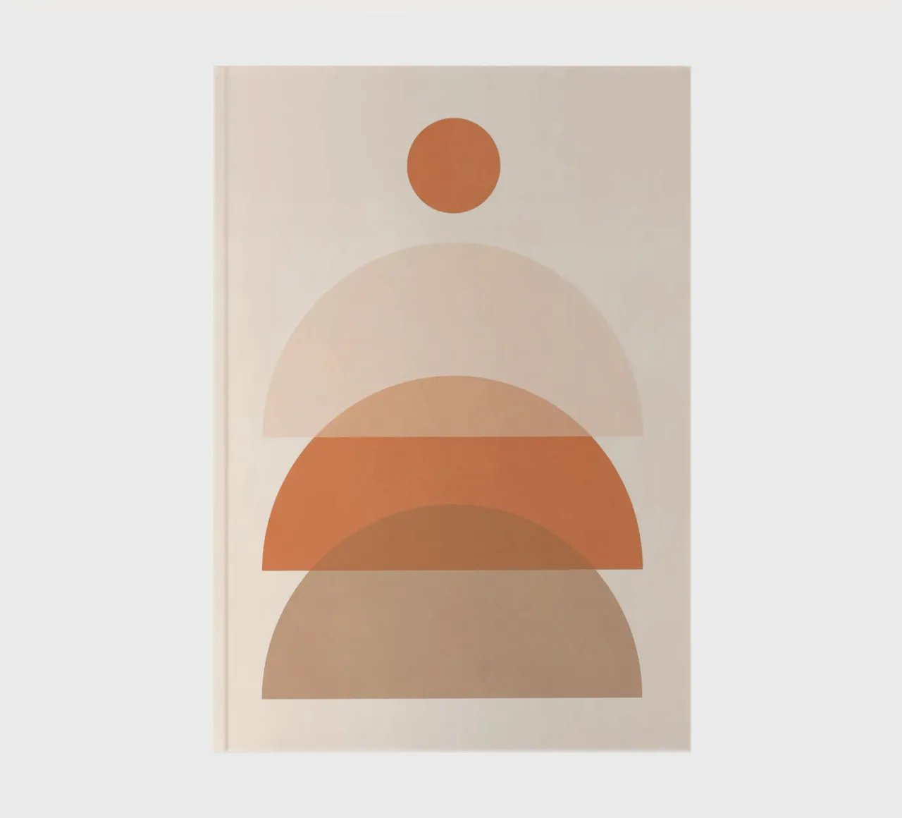 Minimale abstrakte Formen 22 Notizbuch von Gaite