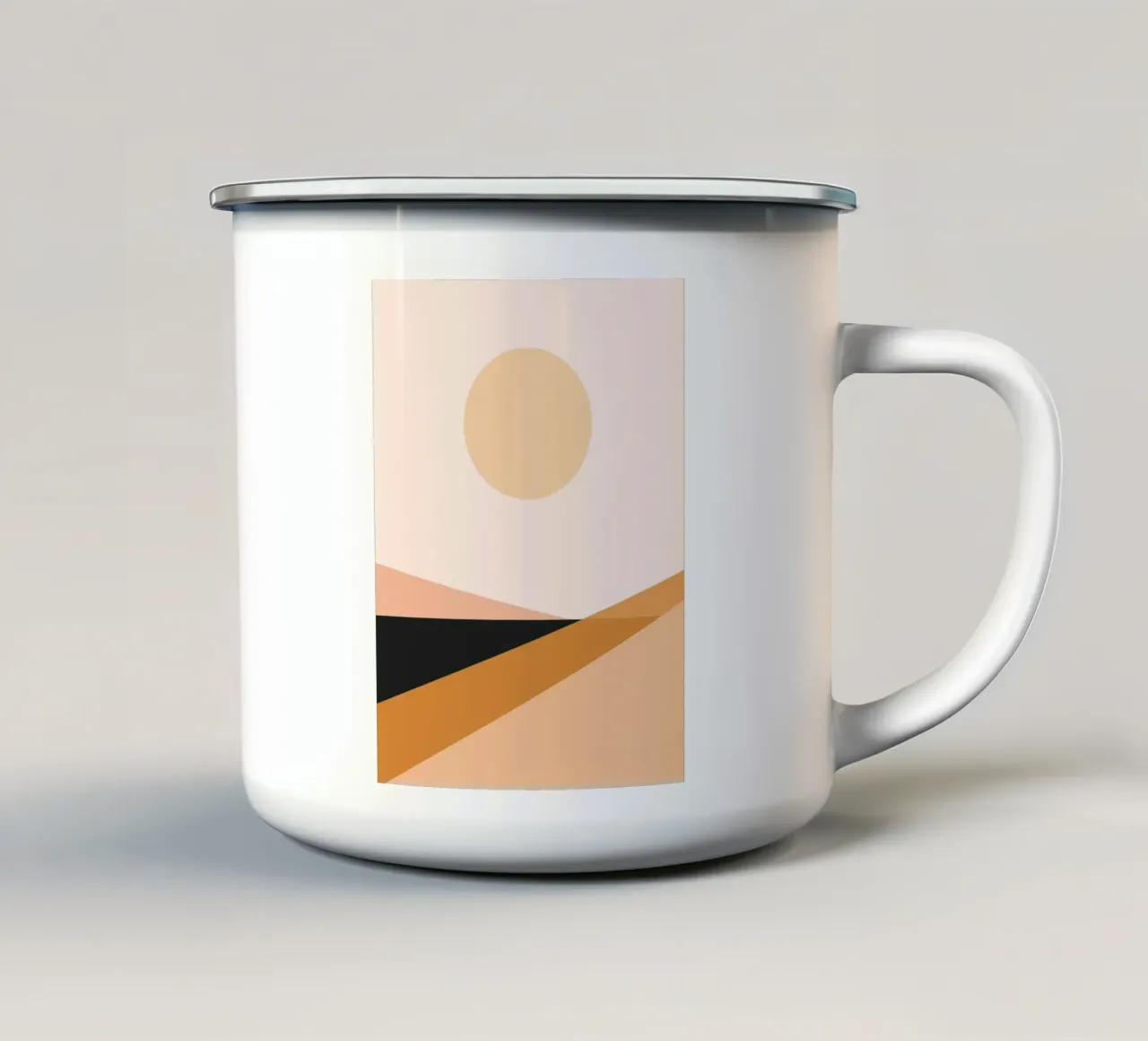 Forme astratte minimali 23 tazza in smalto da Gaite