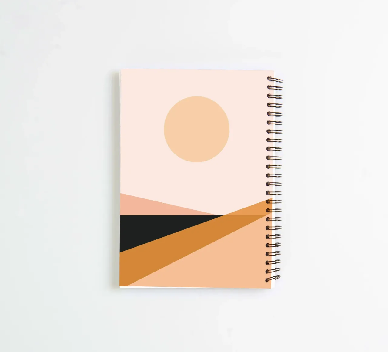 Minimal Abstract Shapes 23 spiral notebook by Gaite