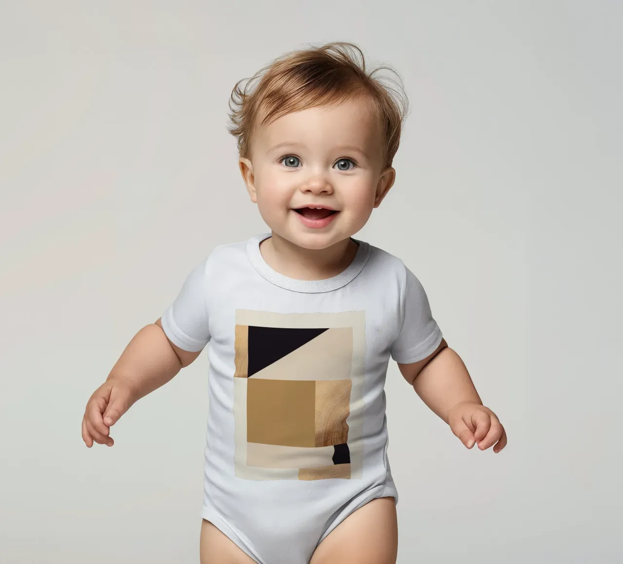 Forme astratte minimali 24 body neonato maniche corte da Gaite