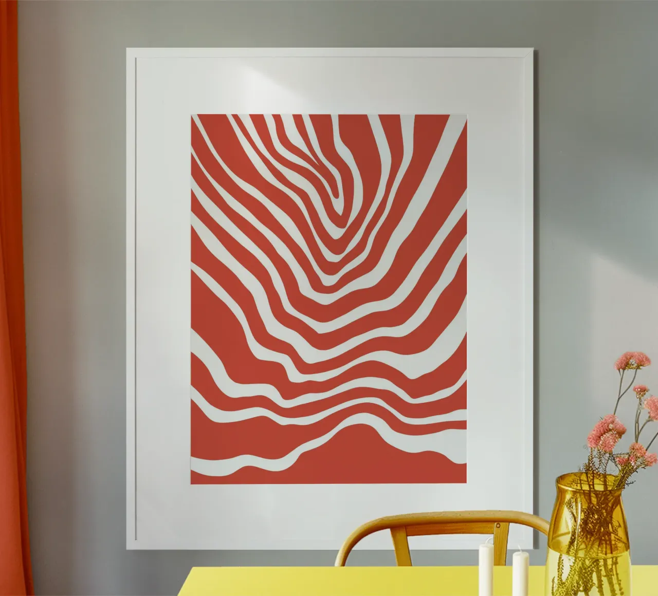 Linea rossa poster da MODERN NUANCE