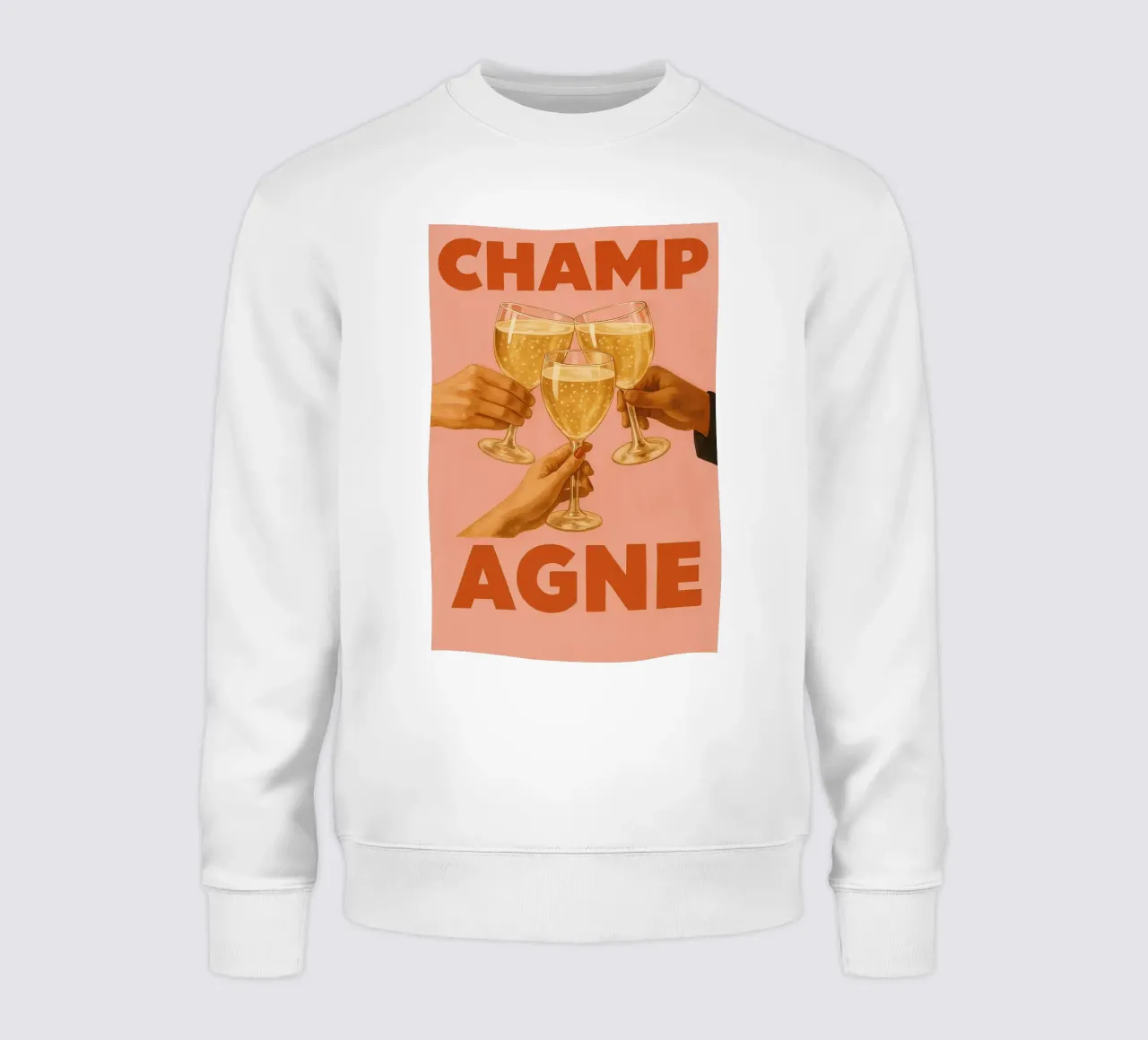 Golden Bubbles & Good Vibes sweatshirt by QuooodZ by MooodzArt