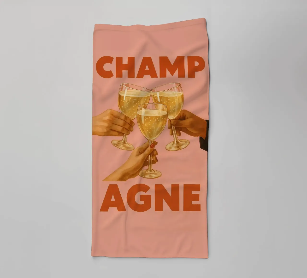 Golden Bubbles & Good Vibes asciugamano da bagno da QuooodZ by MooodzArt