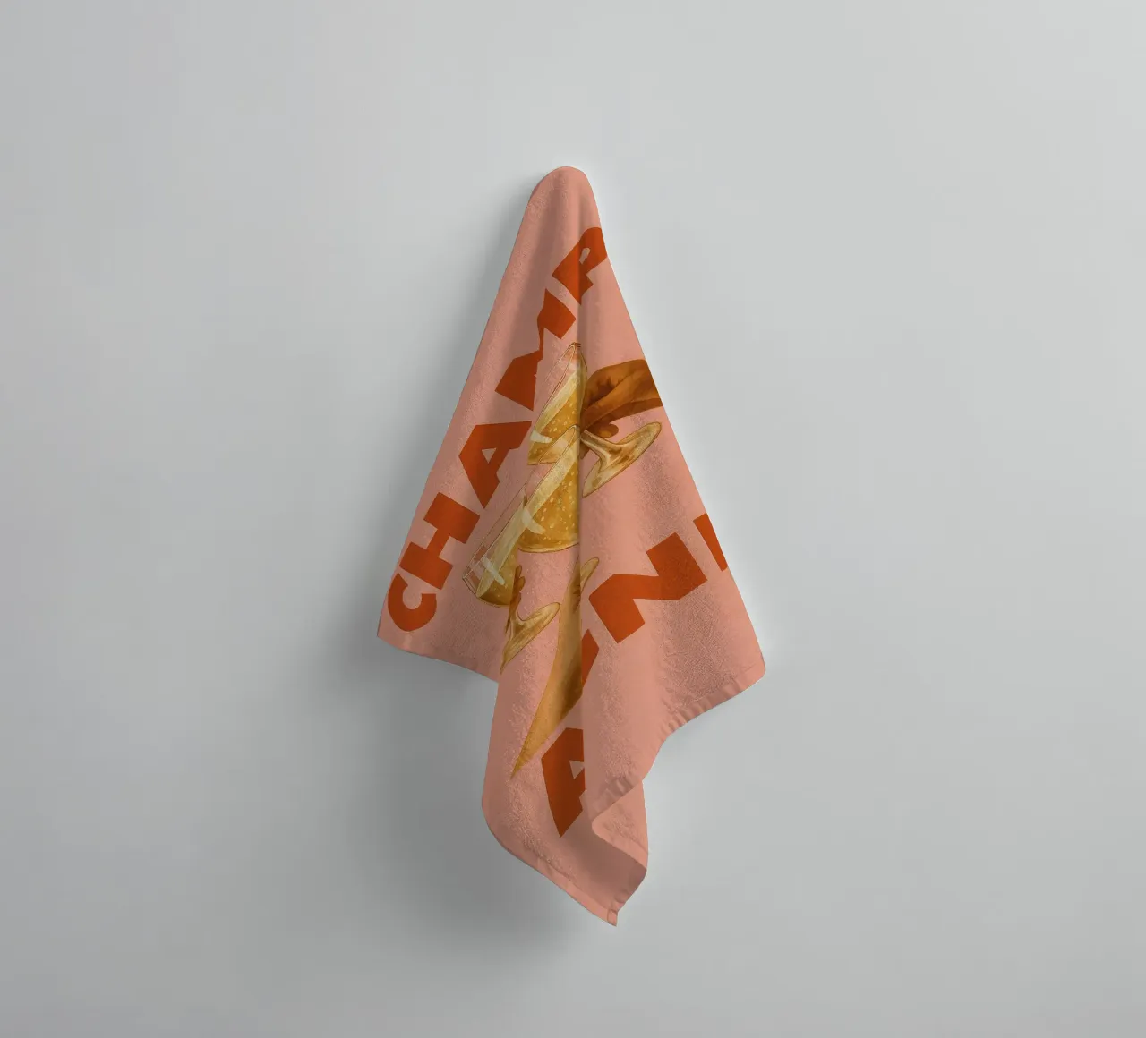 Golden Bubbles & Good Vibes asciugamano da bagno da QuooodZ by MooodzArt