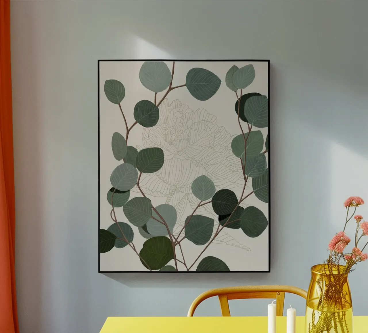 Round Eucalyptus plexiglass da Katie O'Shea