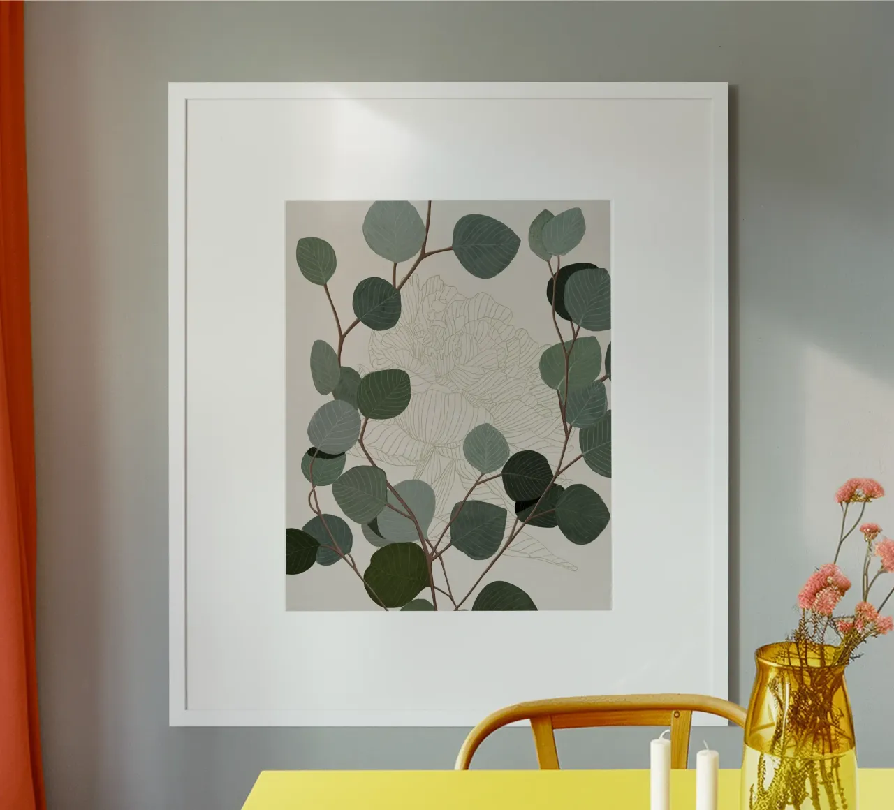 Round Eucalyptus poster by Katie O'Shea