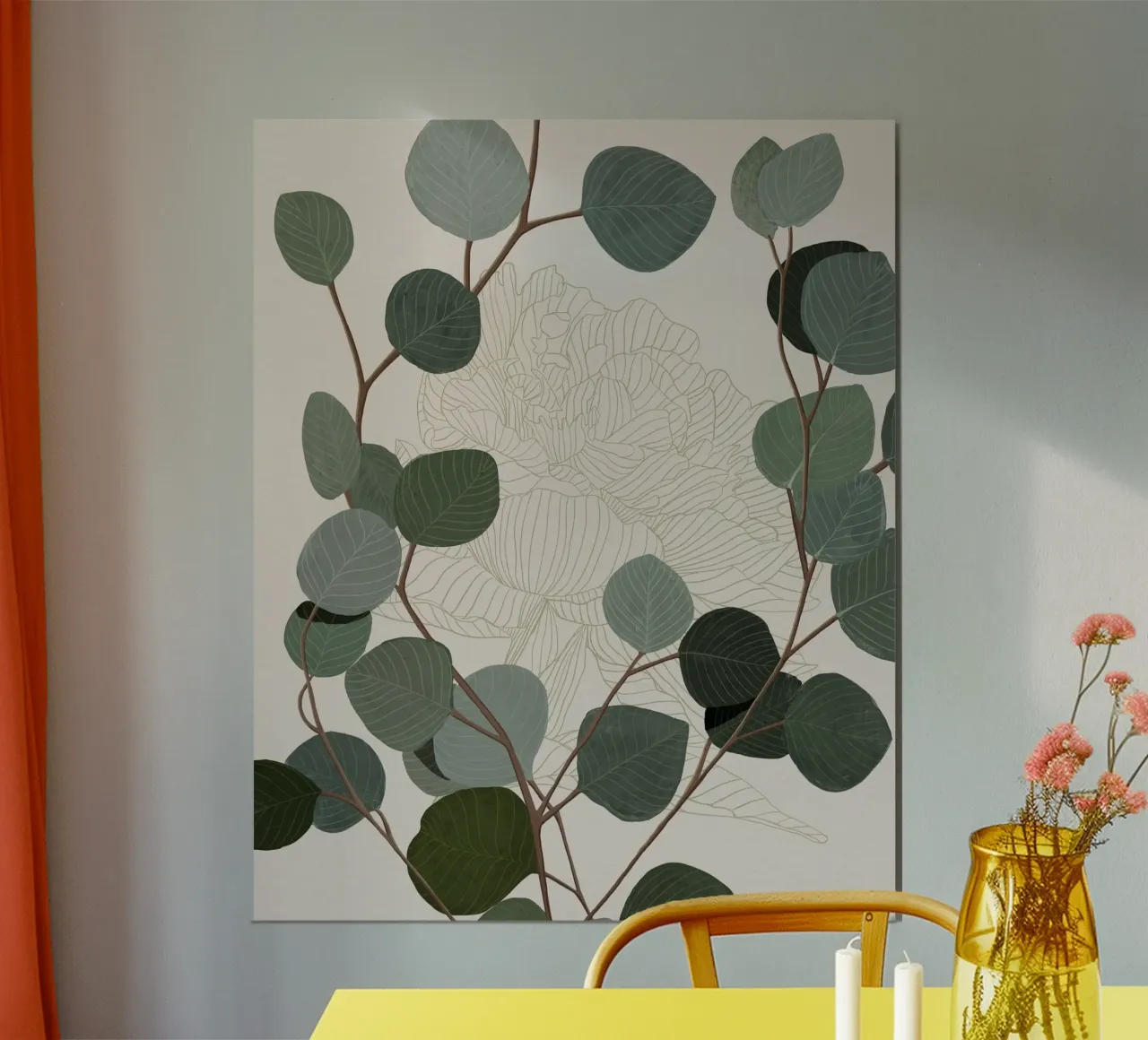 Round Eucalyptus poster by Katie O'Shea