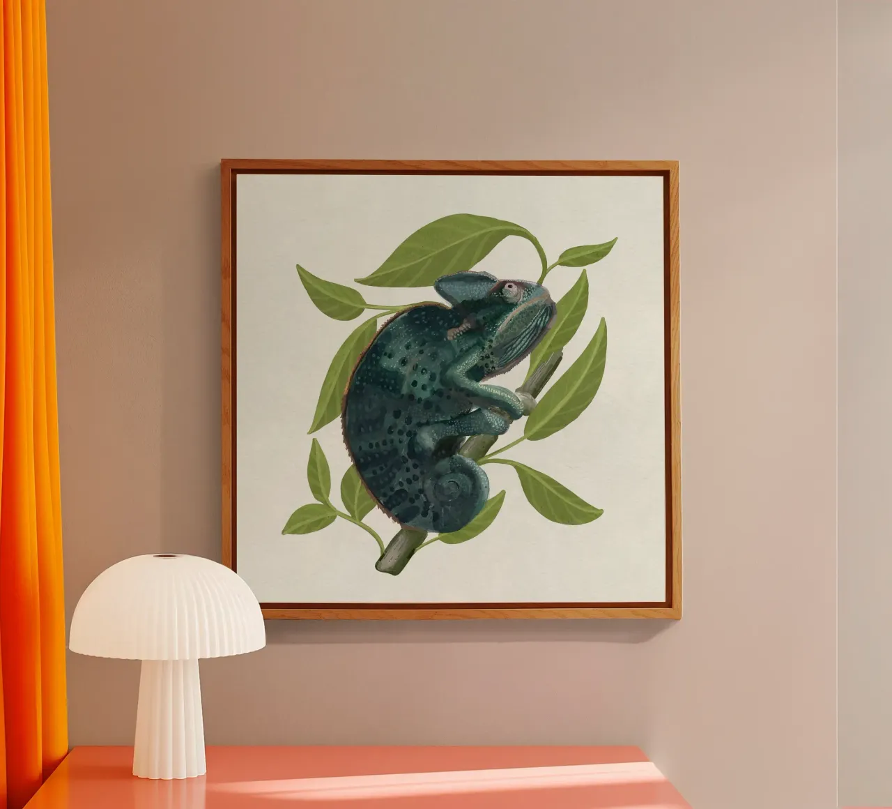 Camaleonte plexiglass da Katie O'Shea