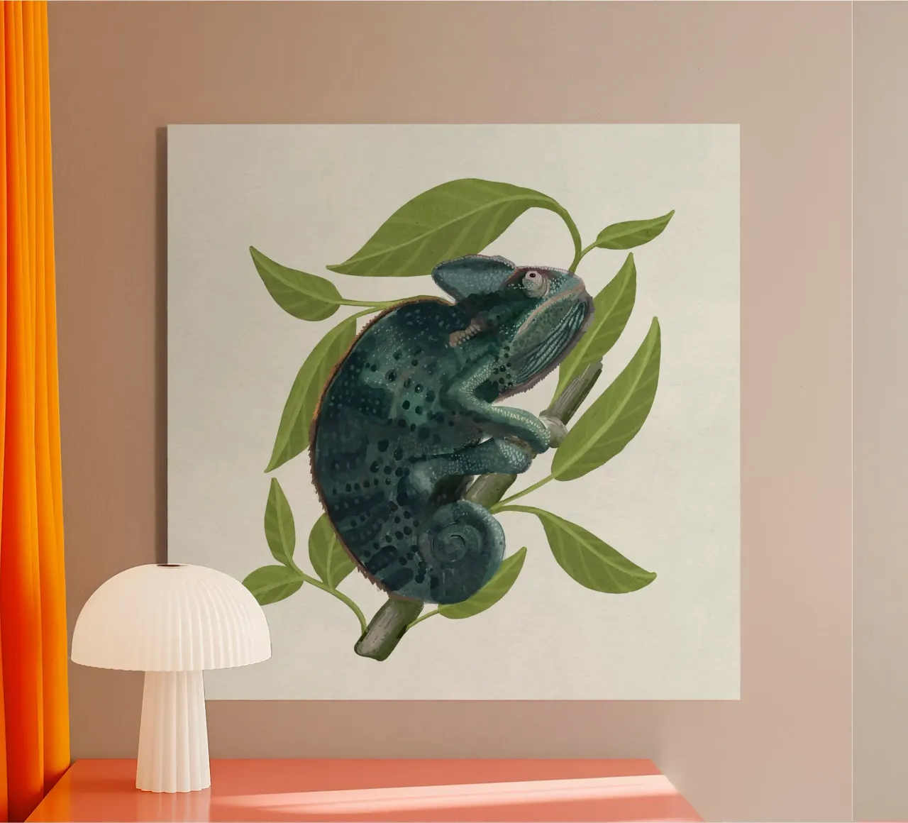 Camaleonte plexiglass da Katie O'Shea