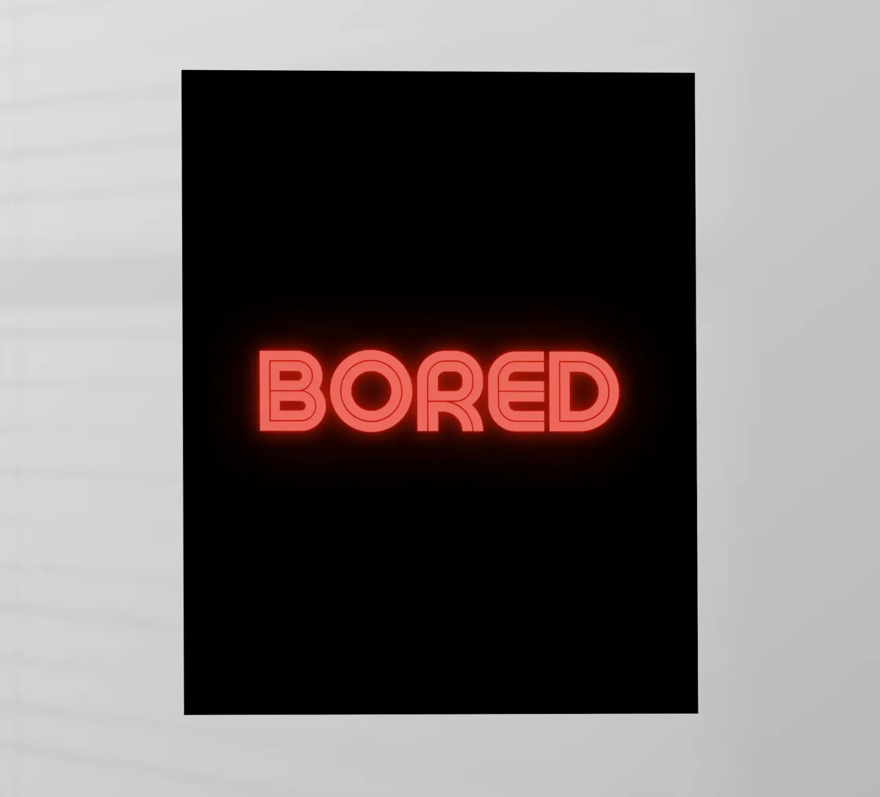 bored pellicola backlit da Ambition Wall