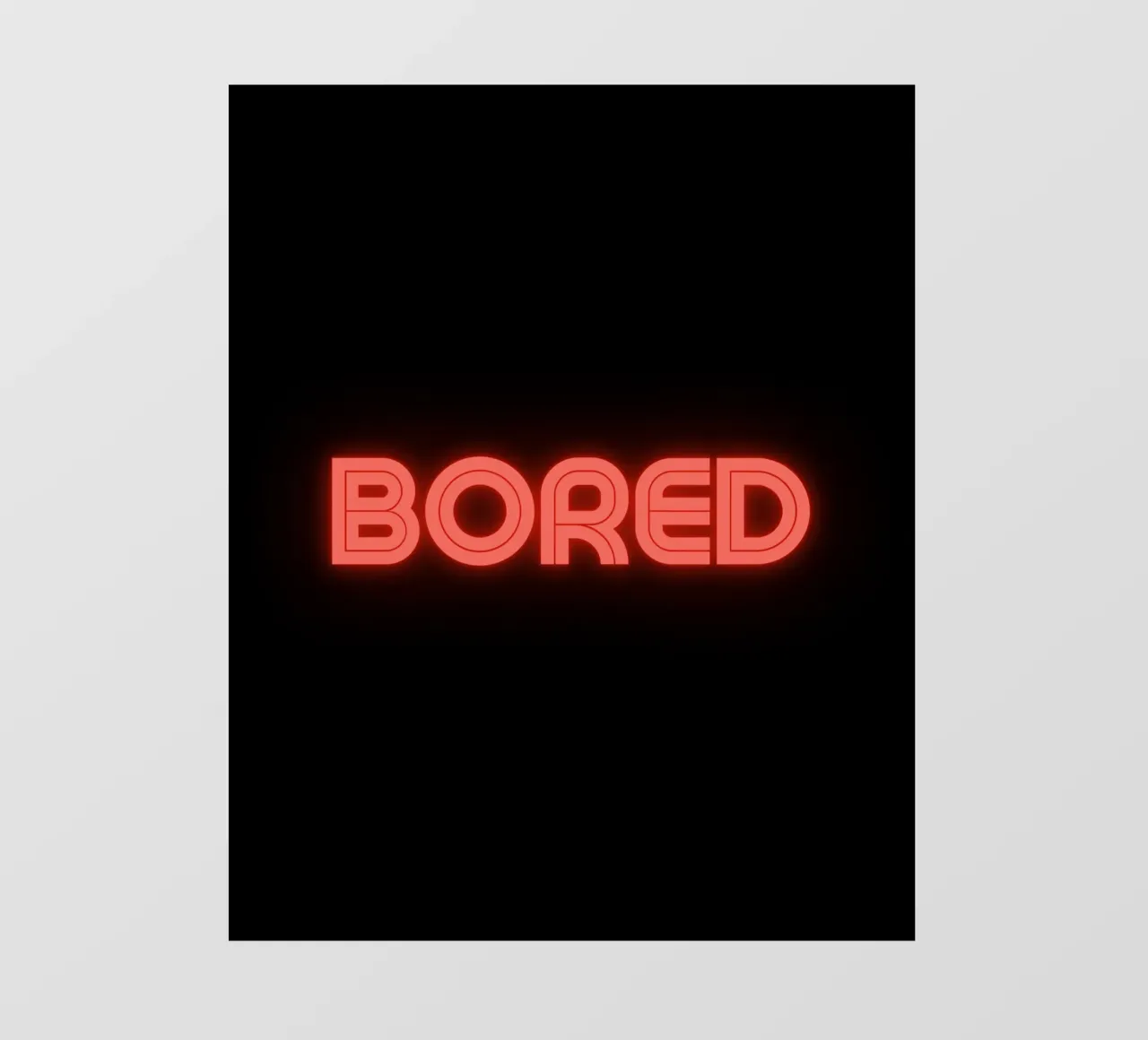 bored pellicola backlit da Ambition Wall