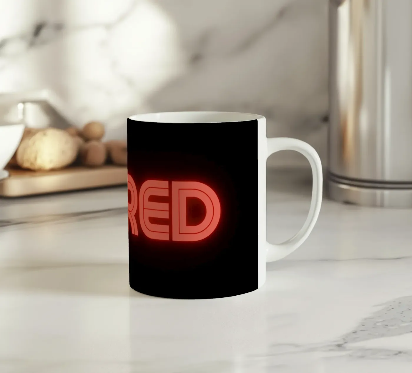 bored ceramic mug by pixelflow